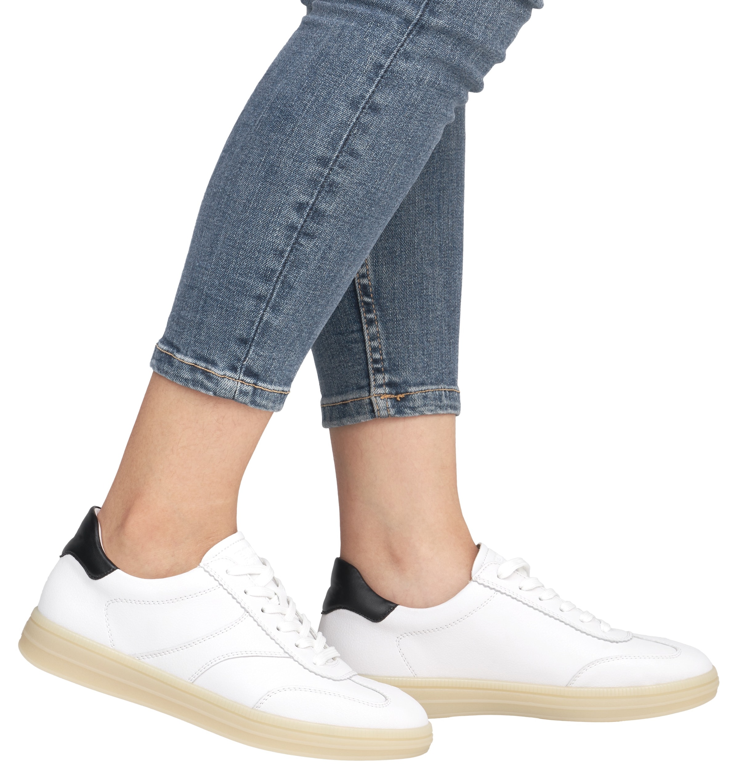 Remonte Sneaker, Freizeitschuh, Halbschuh, Schnürschuh mit gepolstertem Schaftrand
