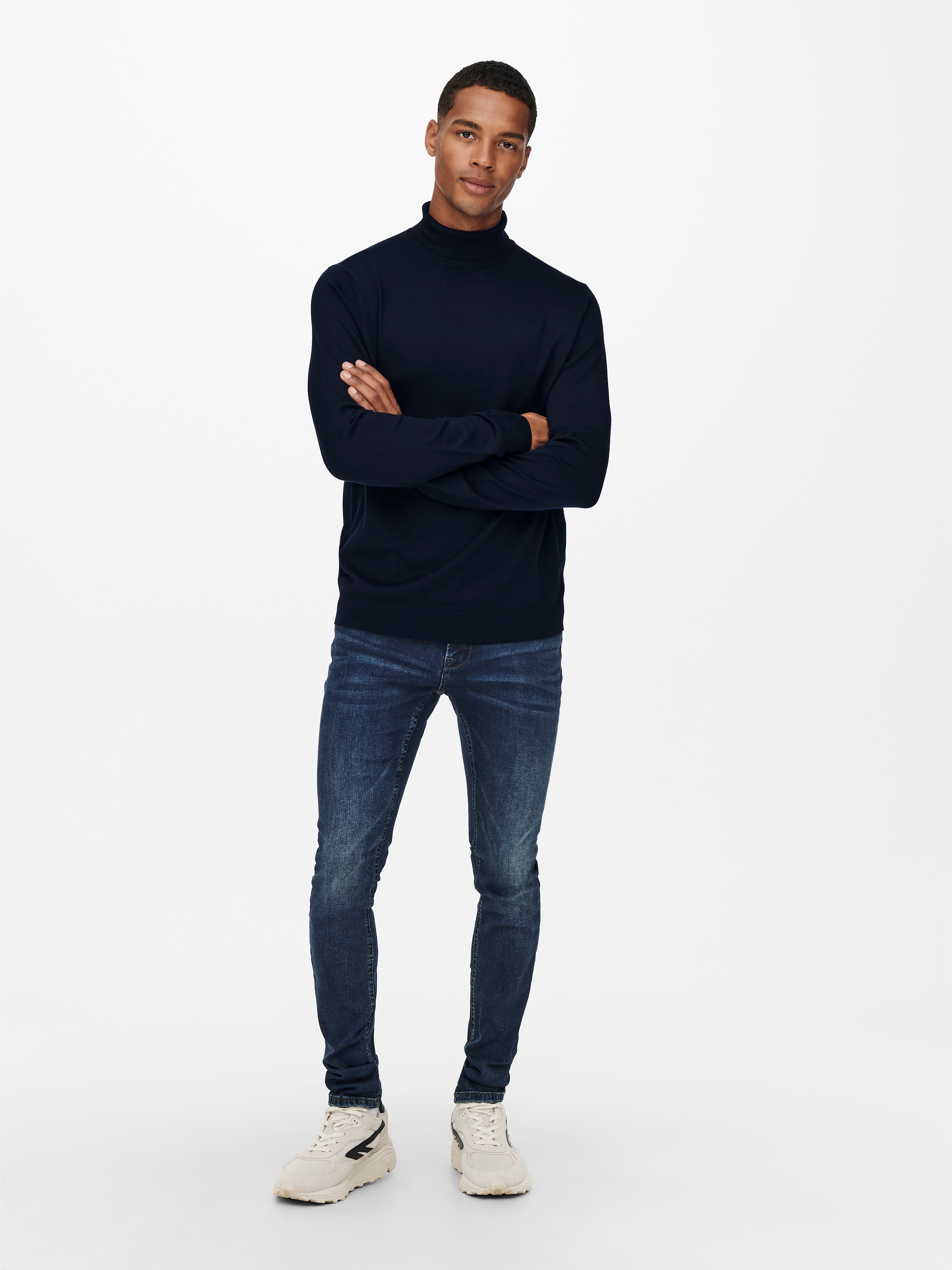 ONLY & SONS 1100000002199 »ONSWYLER LIFE REG ROLL NECK KNIT NOOS«