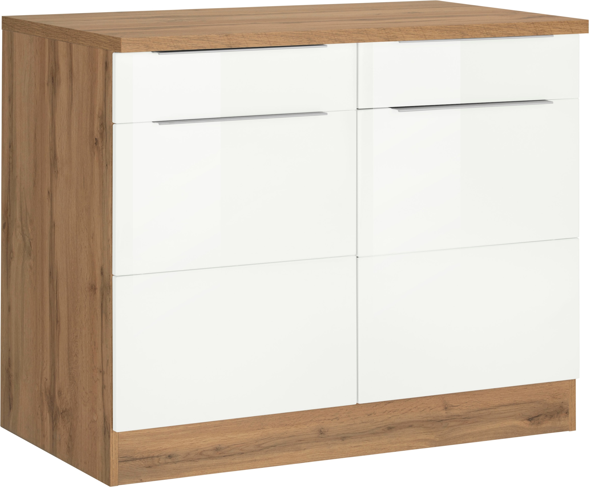 KOCHSTATION Unterschrank »KS-Brindisi«, 100 cm breit, viel Stauraum