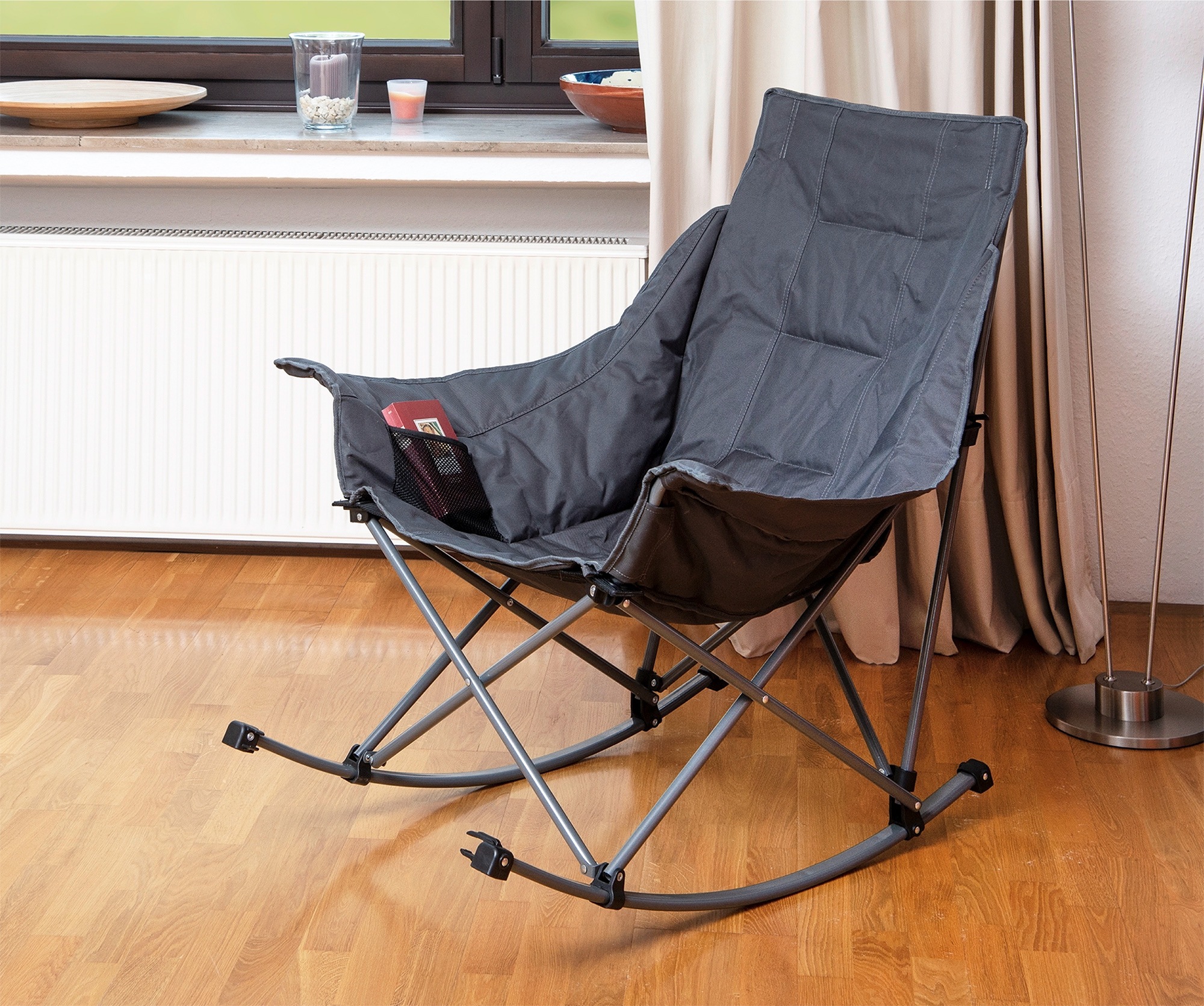 Maximex Campingstuhl »Falt-Schaukelstuhl«, für drinnen & draußen