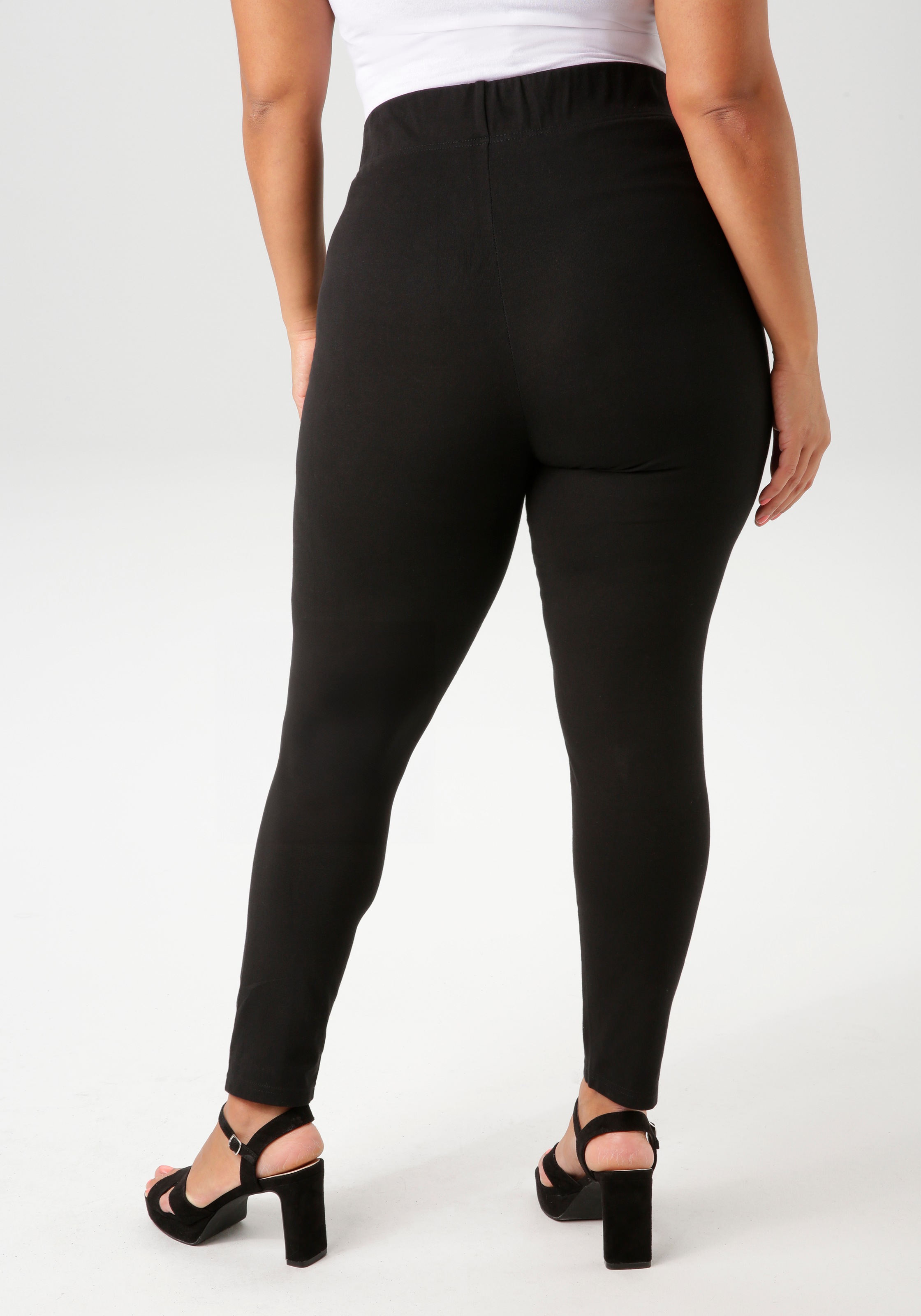 Aniston PLUS Leggings, aus elastischer Single Jersey-Qualität günstig online kaufen