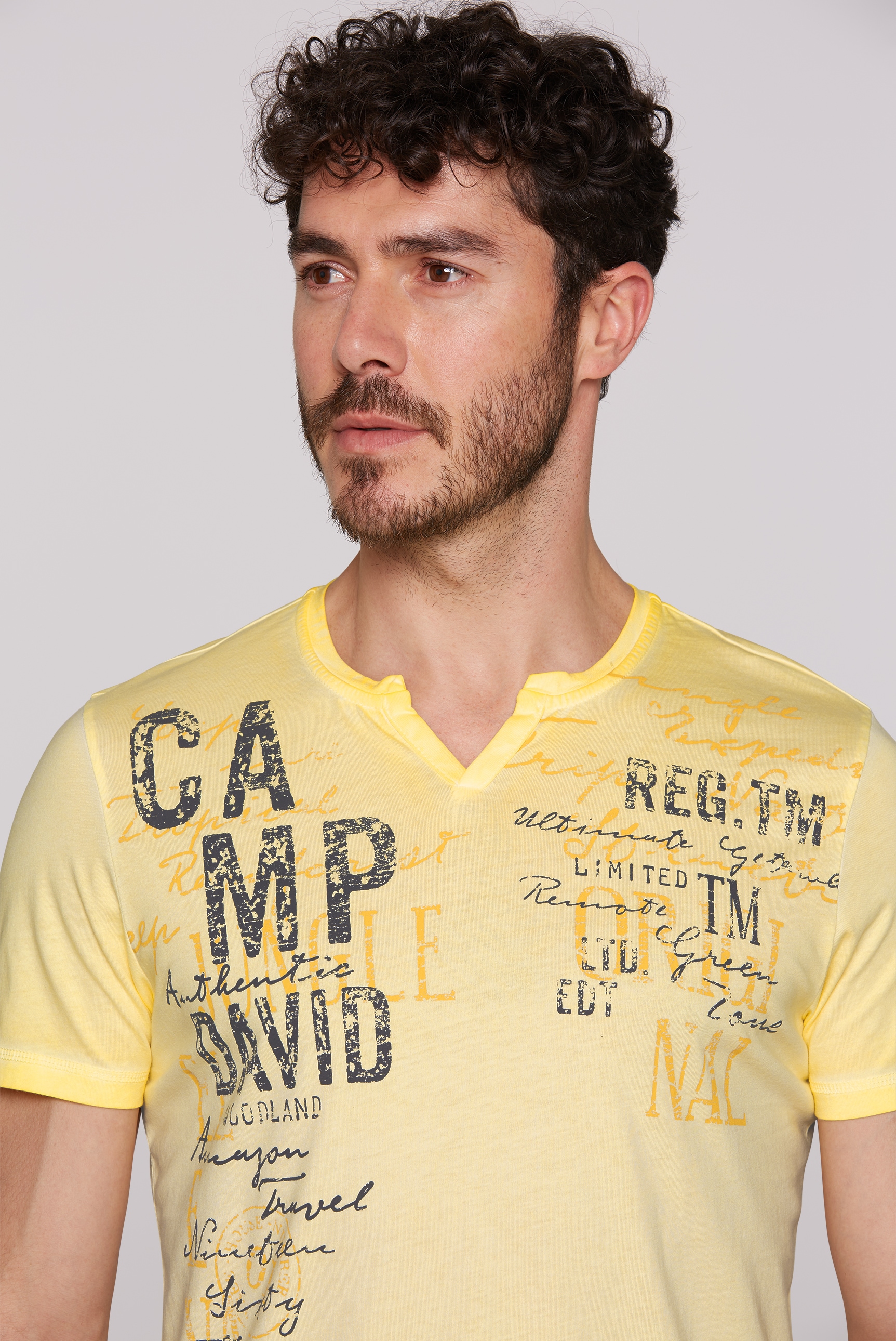 CAMP DAVID Rundhalsshirt, aus Baumwolle