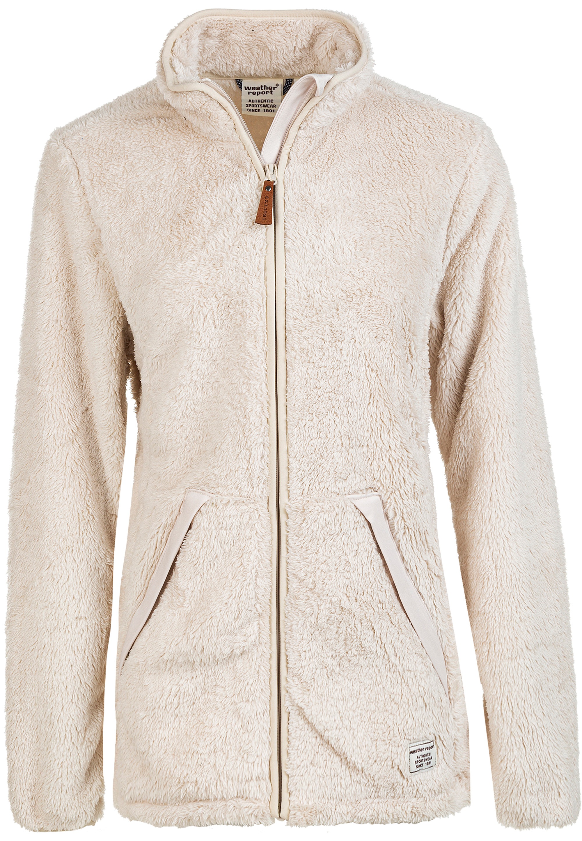 WEATHER REPORT Fleecejacke »Lucille«, in tollem Plüsch-Design