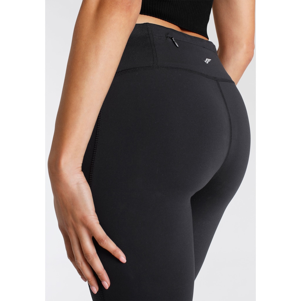 FAYN SPORTS 3/4-Leggings »Train Slim Cropped«, mit atmungsaktiven Einsätzen