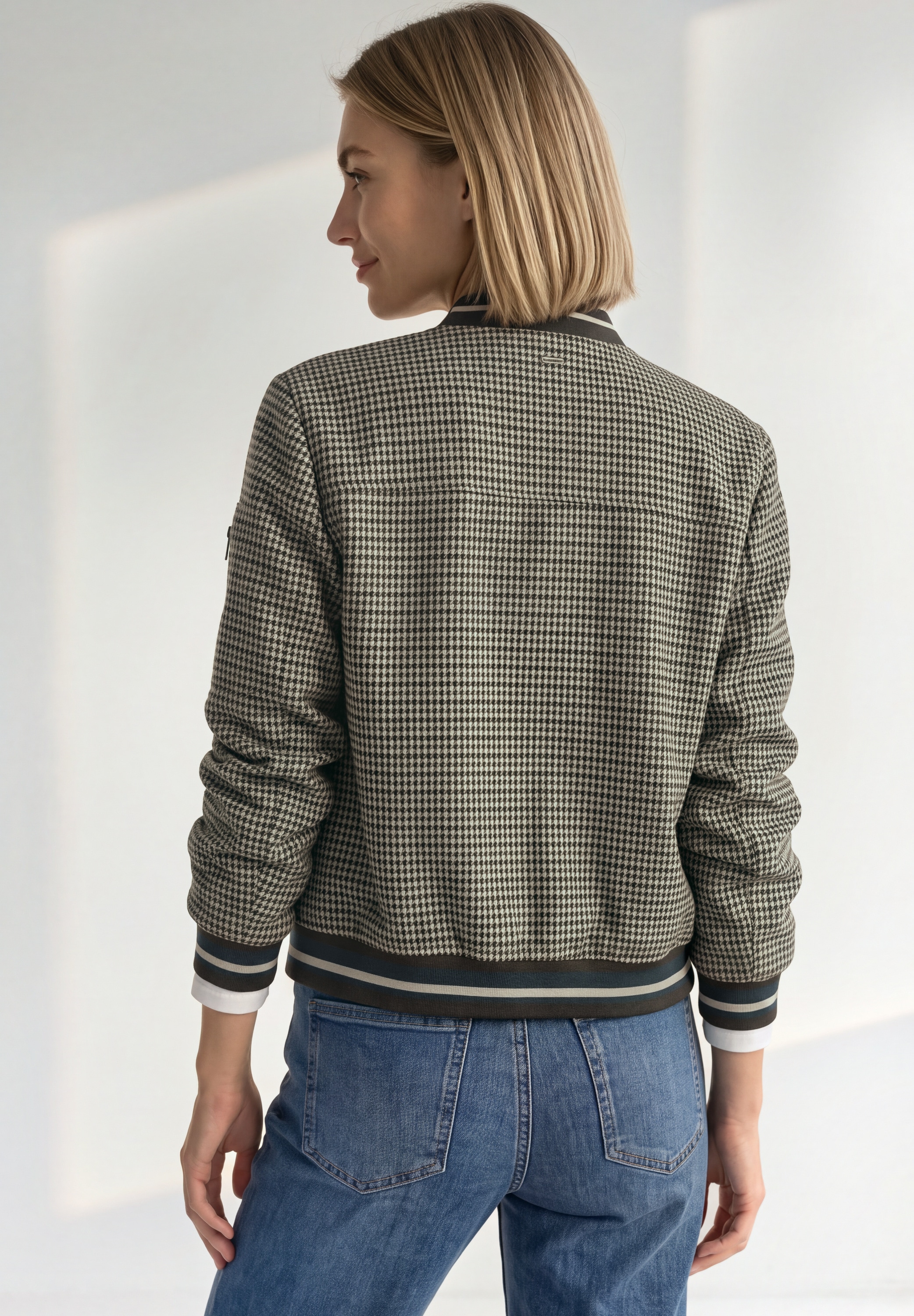 STREET ONE Blouson ohne Kapuze mit Karomuster