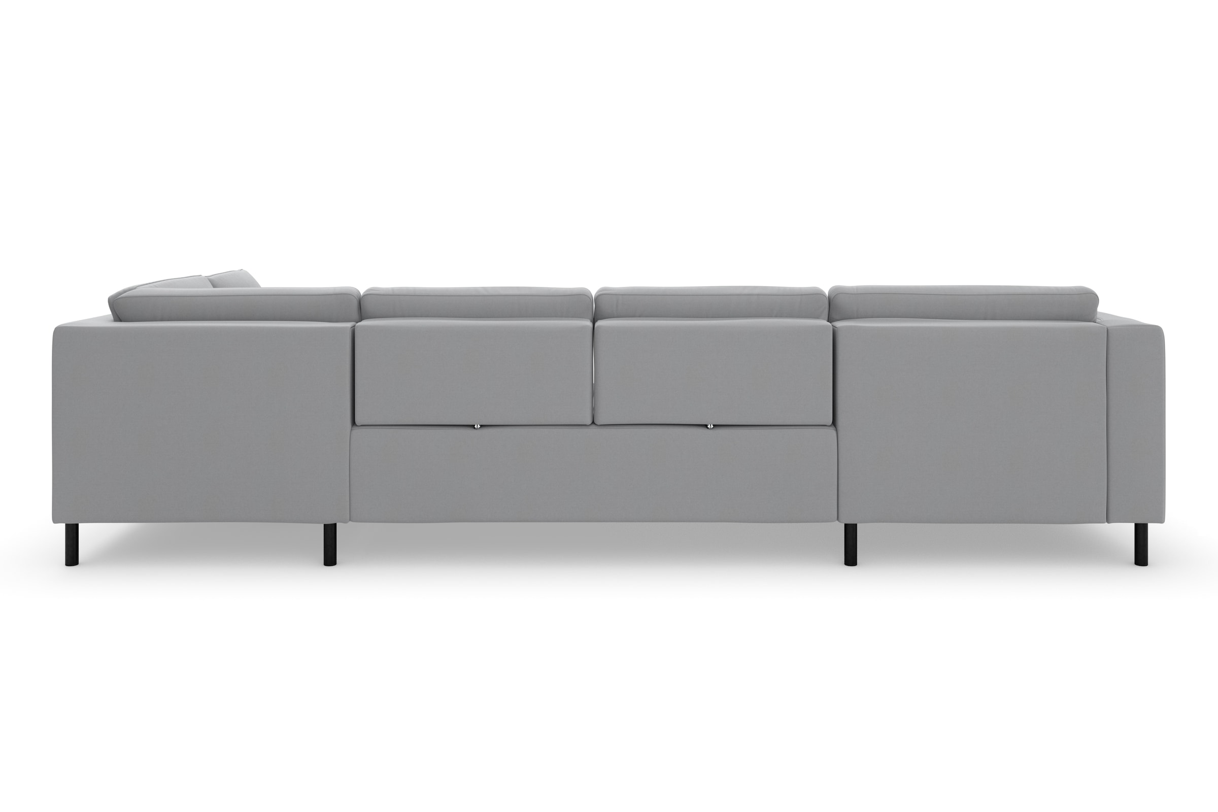 sit&more Wohnlandschaft »Olsen U-Form«, inklusive Sitztiefenverstellung, wahlweise mit Bettfunktion, 15cm hoch