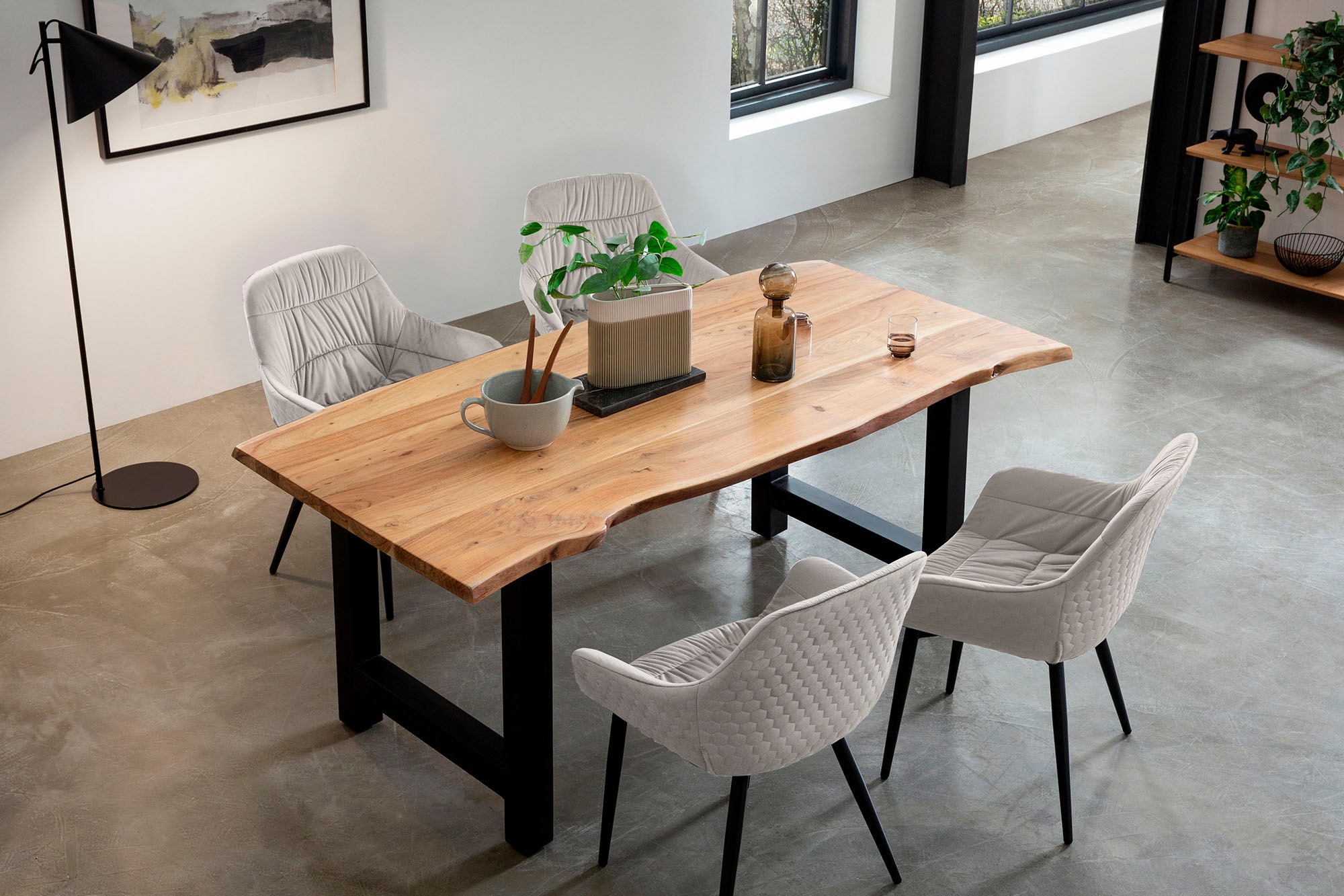 SalesFever Armlehnstuhl "Stilvoller Esszimmerstuhl für Komfort" () Esszimme günstig online kaufen