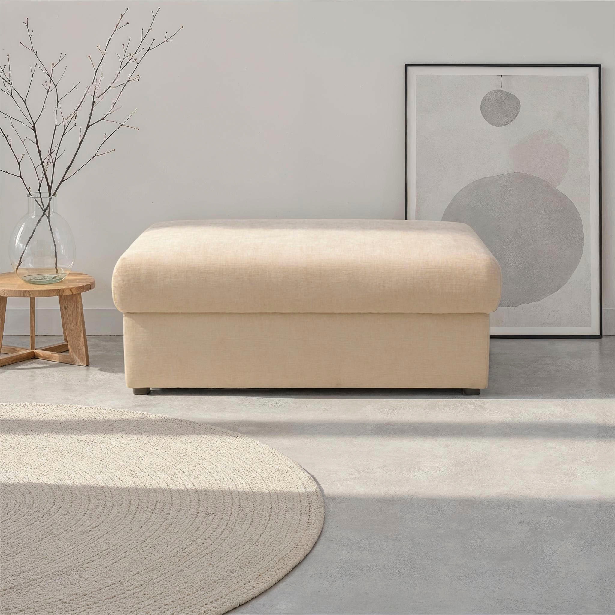 DOMO collection Hocker "Dundee, passende Ergänzung zum Mega-Sofa", pflegele günstig online kaufen