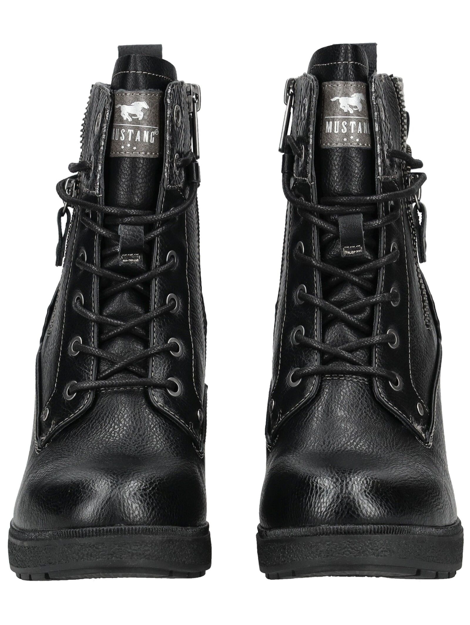 Mustang Shoes High-Heel-Stiefelette »Mustang Shoes Stiefelette Lederimitat/Textil«