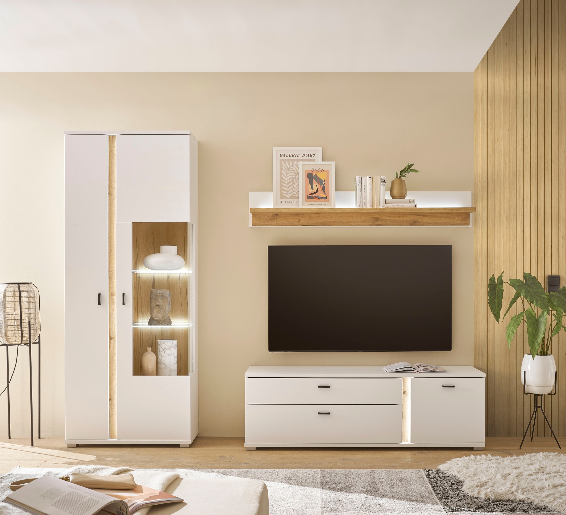 Home affaire Wohnwand "LONG ISLAND" Set, 3 Stk. tlg. günstig online kaufen