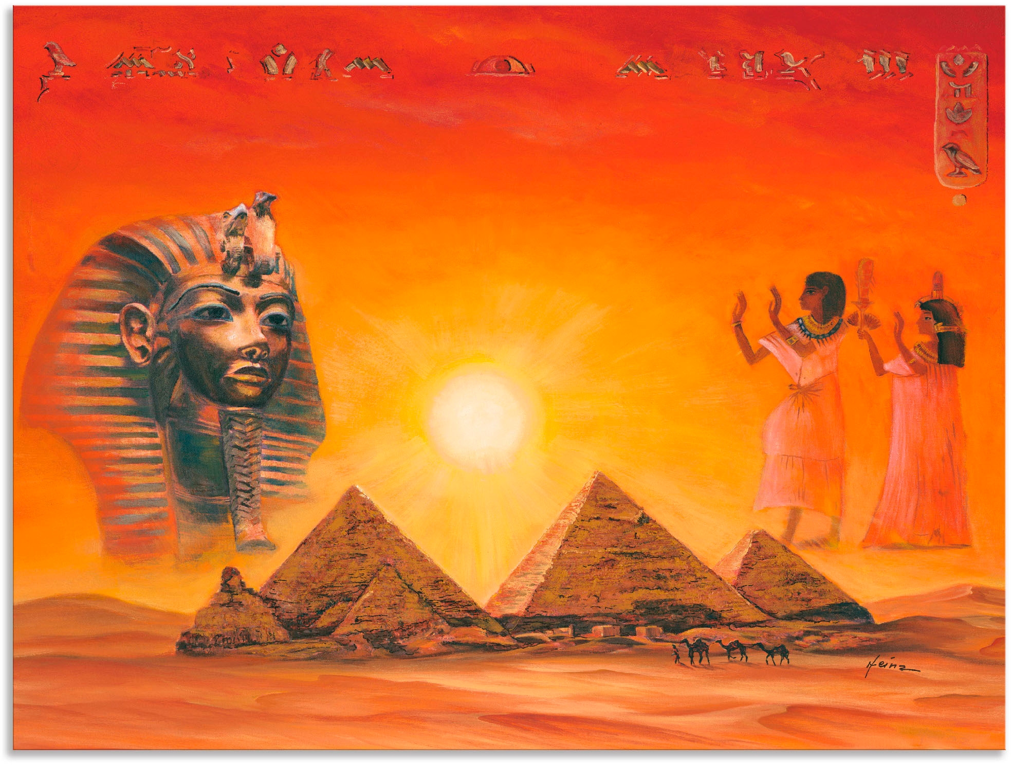 Artland Wandbild "Ägyptische Impressionen" Afrika 1 Stk. tlg. als Alubild, Leinwandbild in verschied. Größen