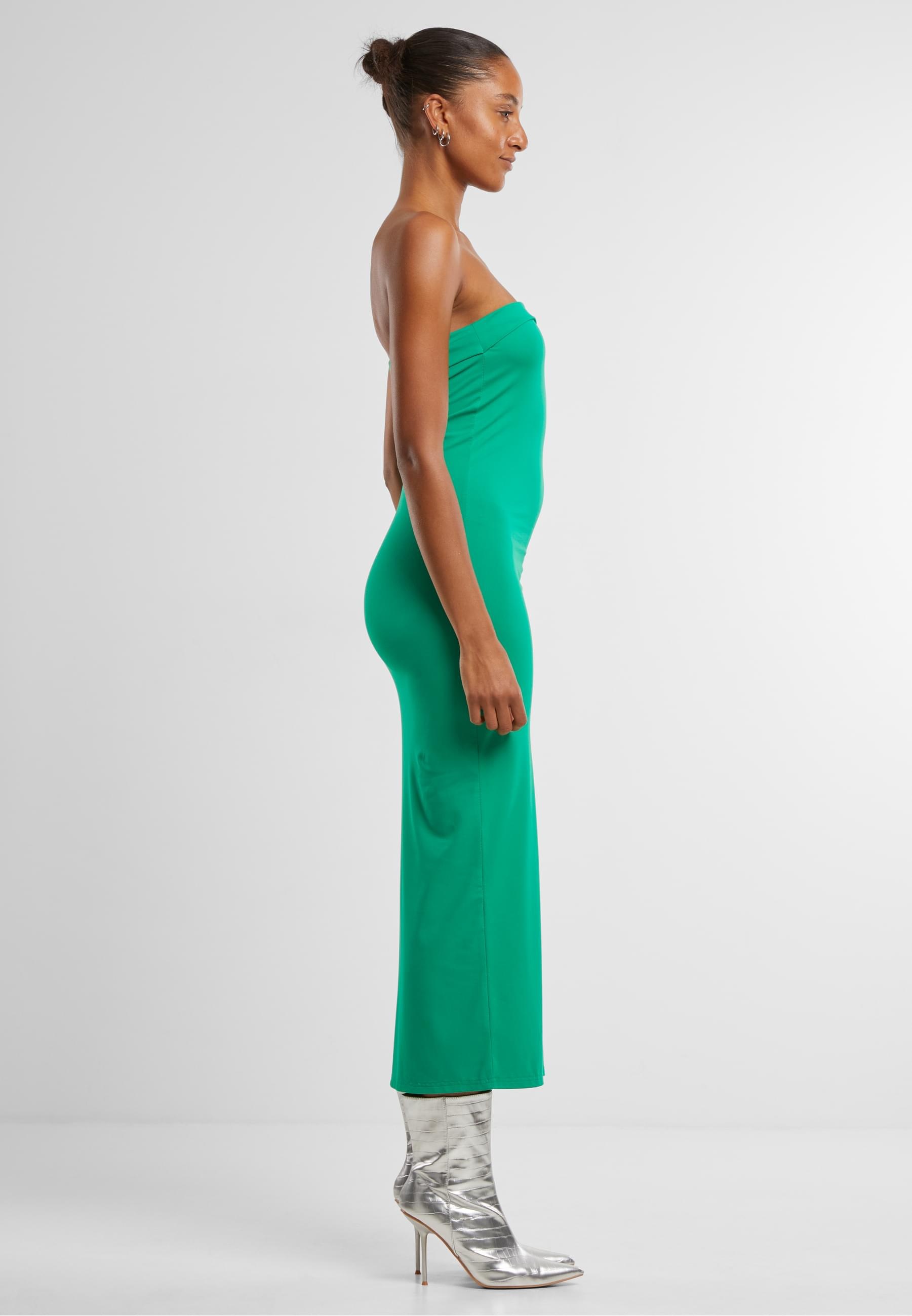 URBAN CLASSICS Shirtkleid »Urban Classics Ladies Bandeau Midi Dress«, (1 tlg.)