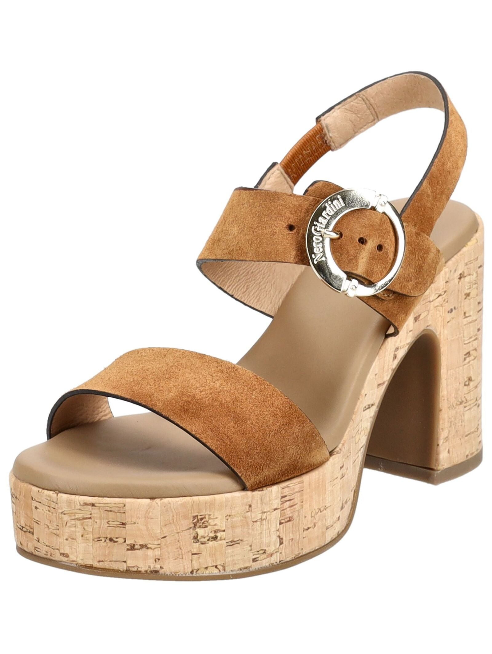 Nero Giardini High-Heel-Sandalette "Nero Giardini Sandalen Veloursleder" günstig online kaufen