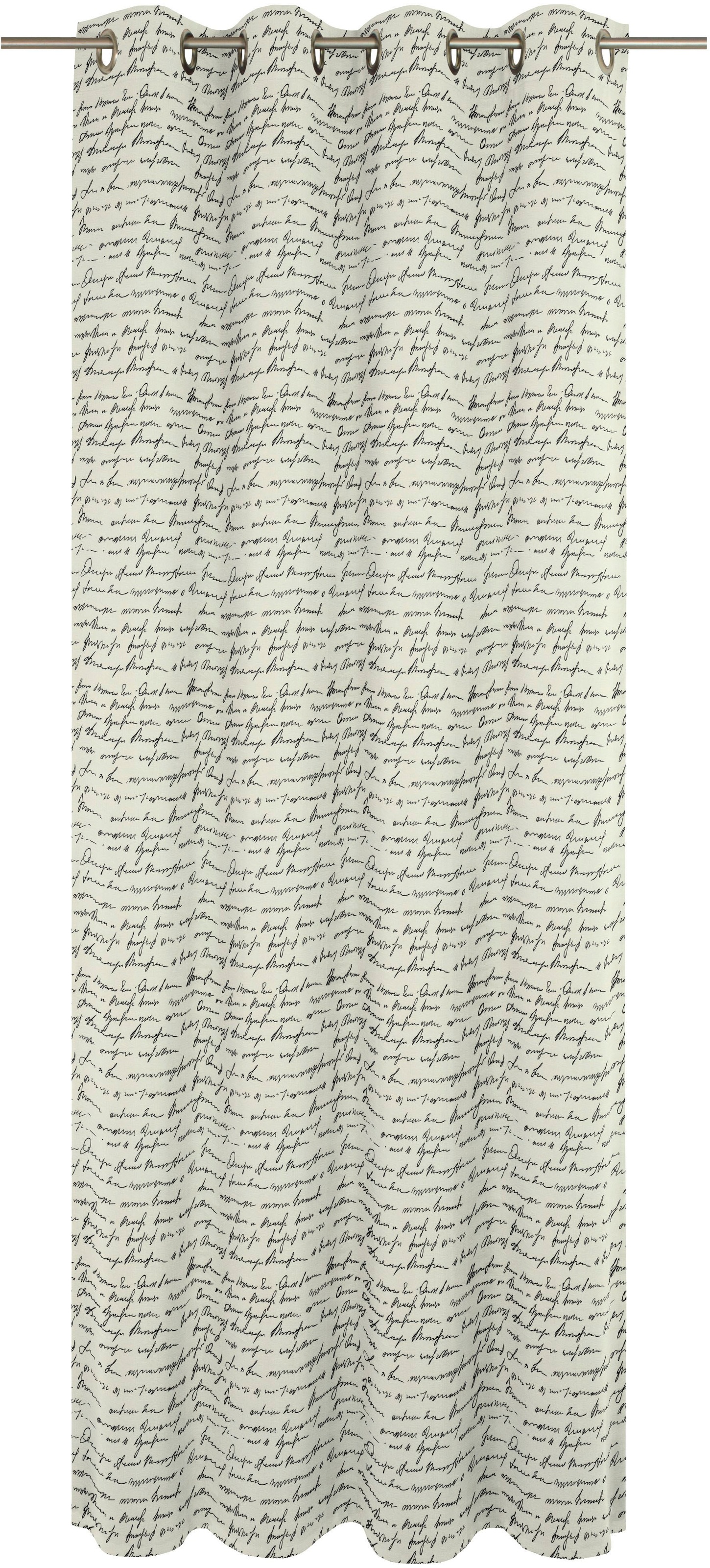 Adam Vorhang "Vorhang Scribble aus Leinen und Bio-Baumwolle, Ösen (1 St)" Ö günstig online kaufen