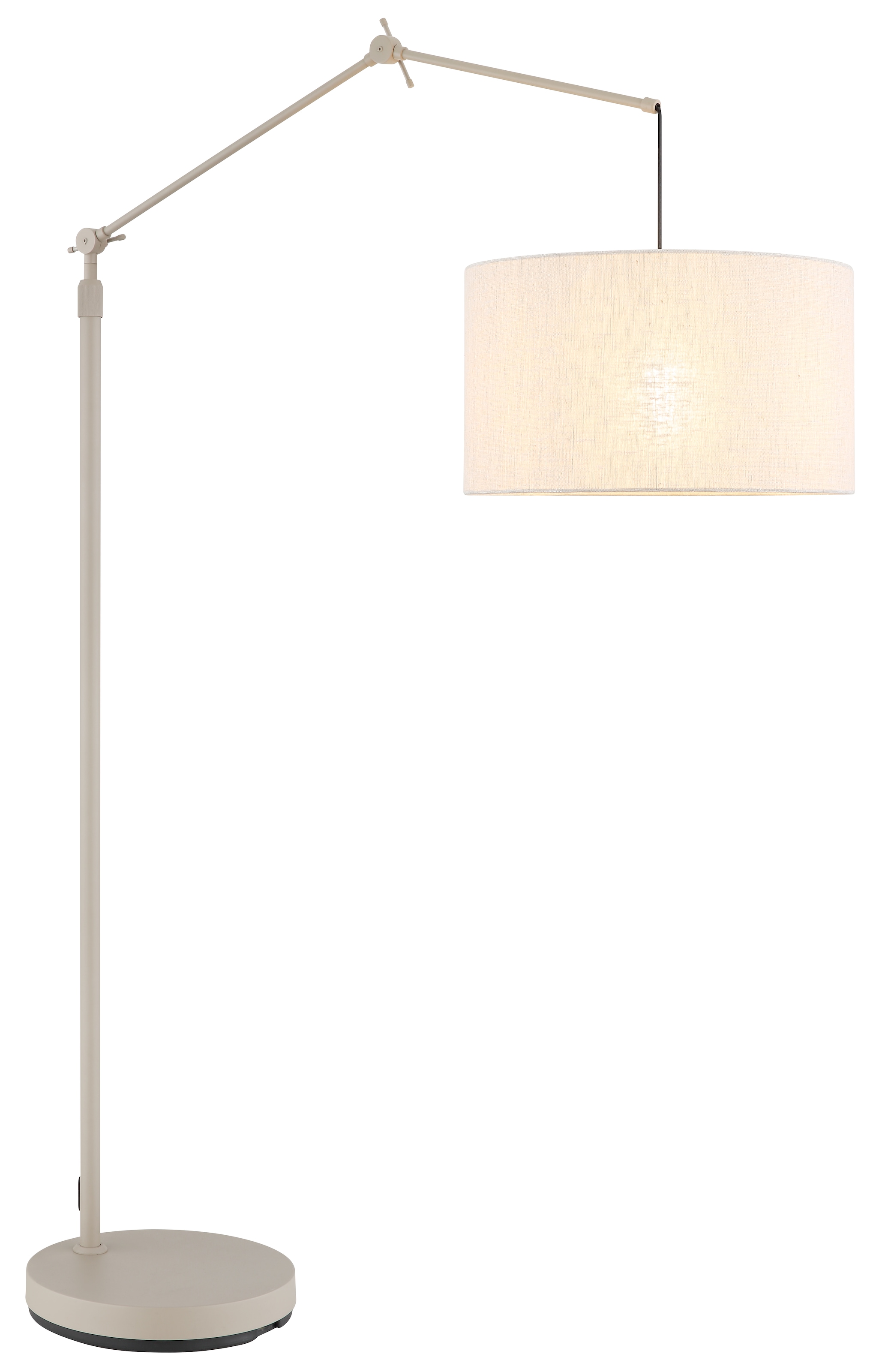 NOWA Stehlampe »ROM« E27 1 Stk. Höhenverstellbar, beweglicher Leuchtenkopf