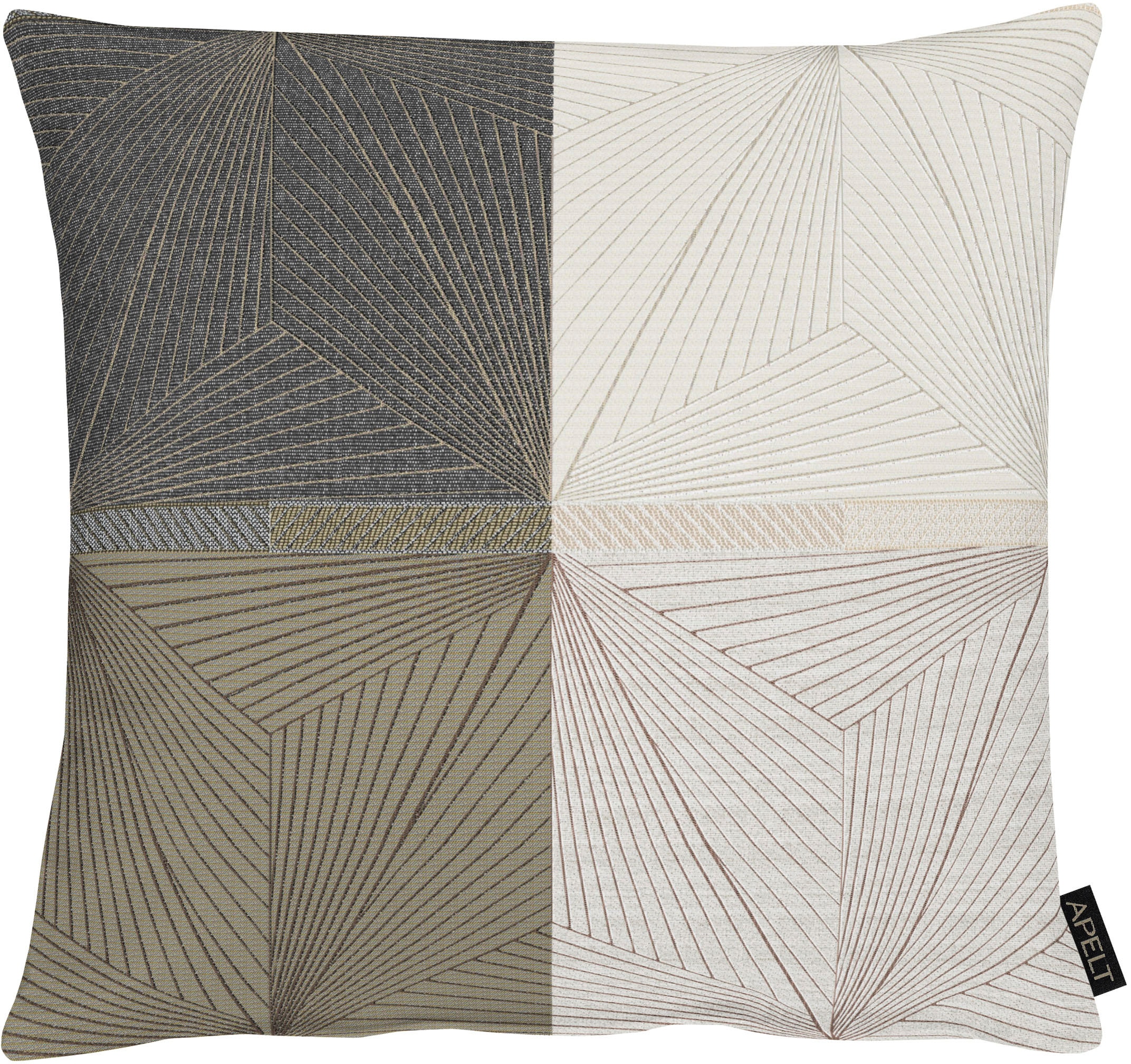 Dekokissen APELT, B:45cm H:5cm L:45cm, schwarz, Polyester, Dekokissen_Sitzkissen_Kissenhüllen, "Tobia"