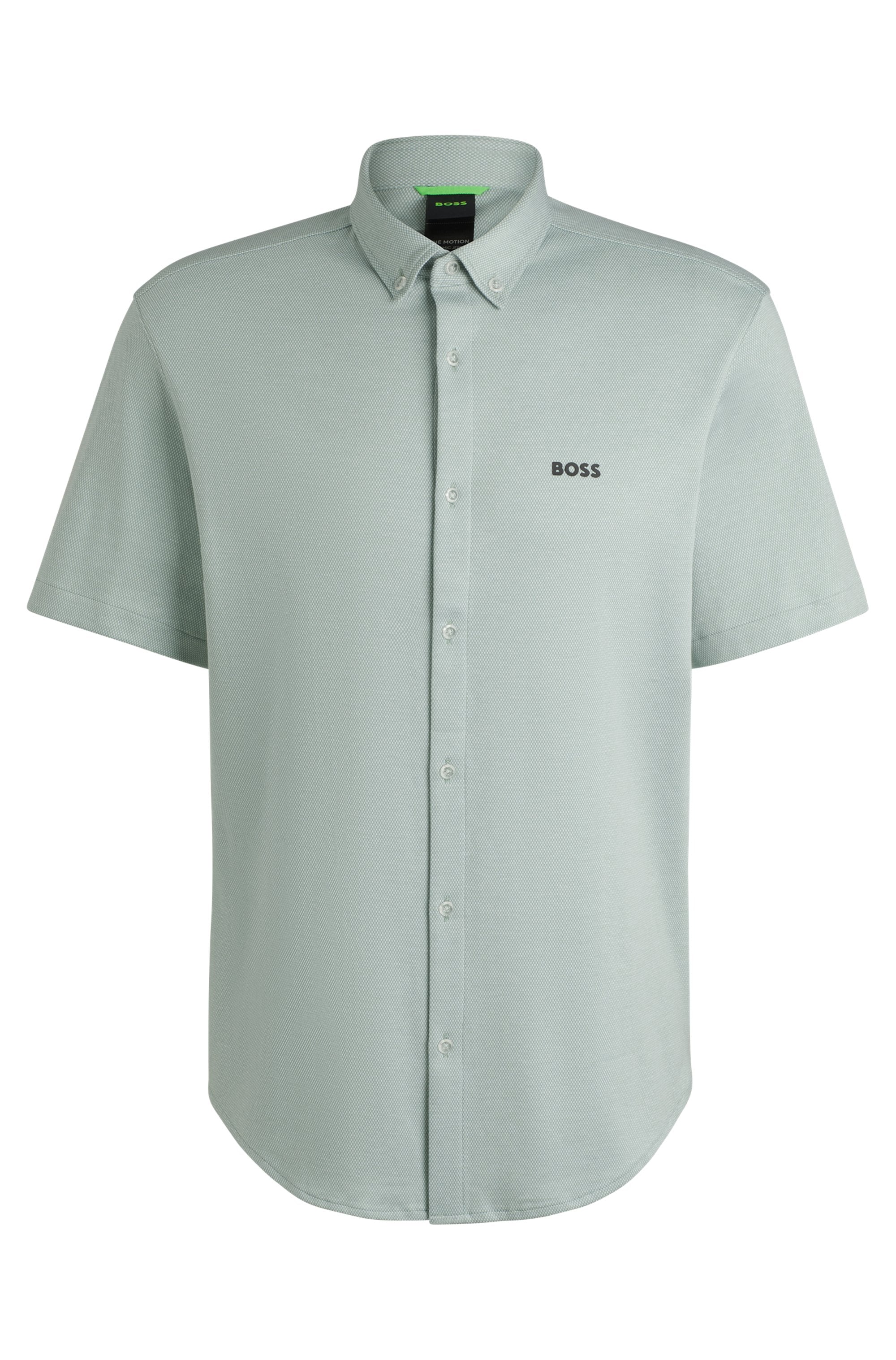 BOSS GREEN Kurzarmhemd »B_MOTION_S«, mit Logoschriftzug auf der Brust