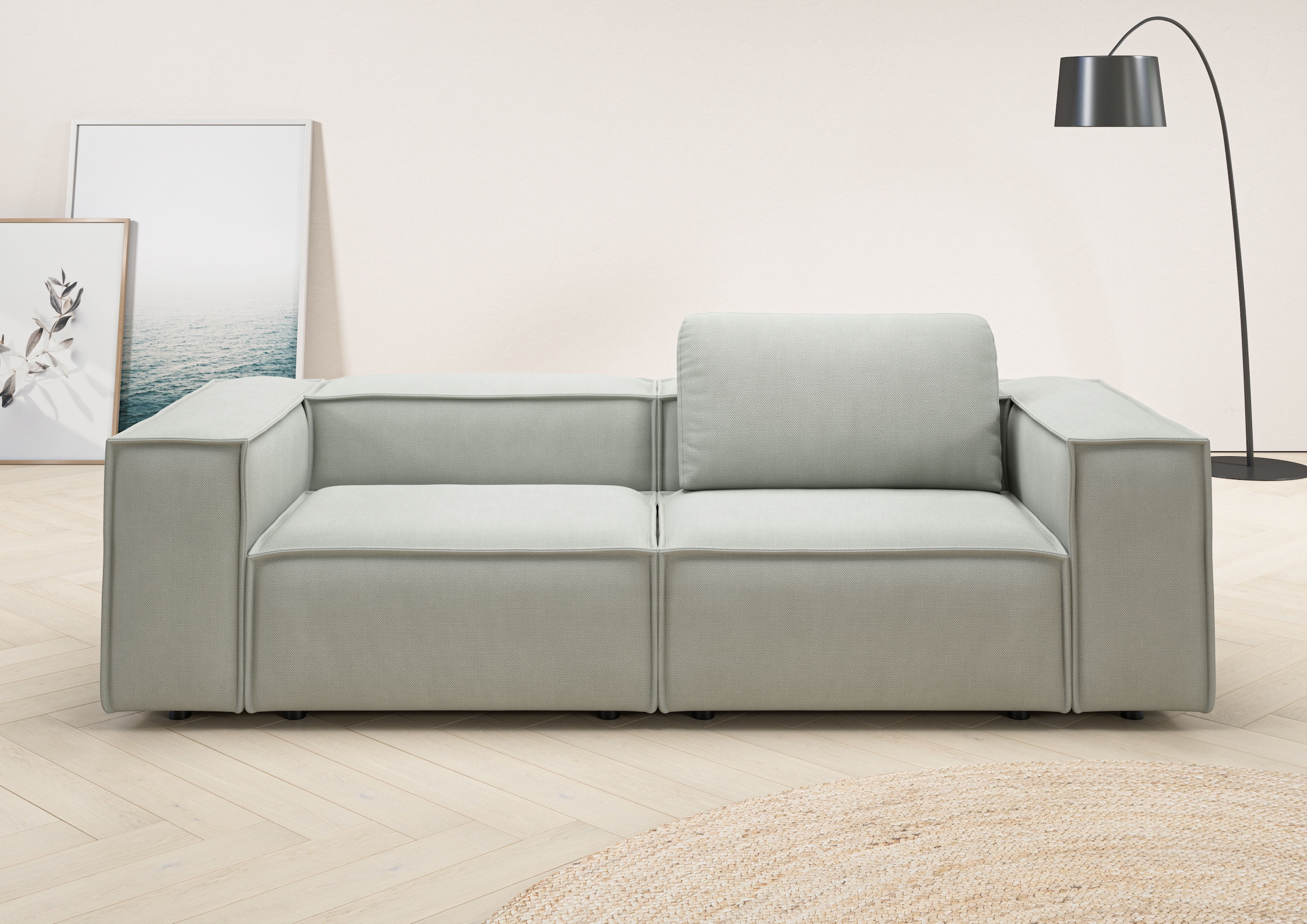 Home affaire 2-Sitzer "Watertown, modernes Sofa 246 cm breit, auch in Feinc günstig online kaufen