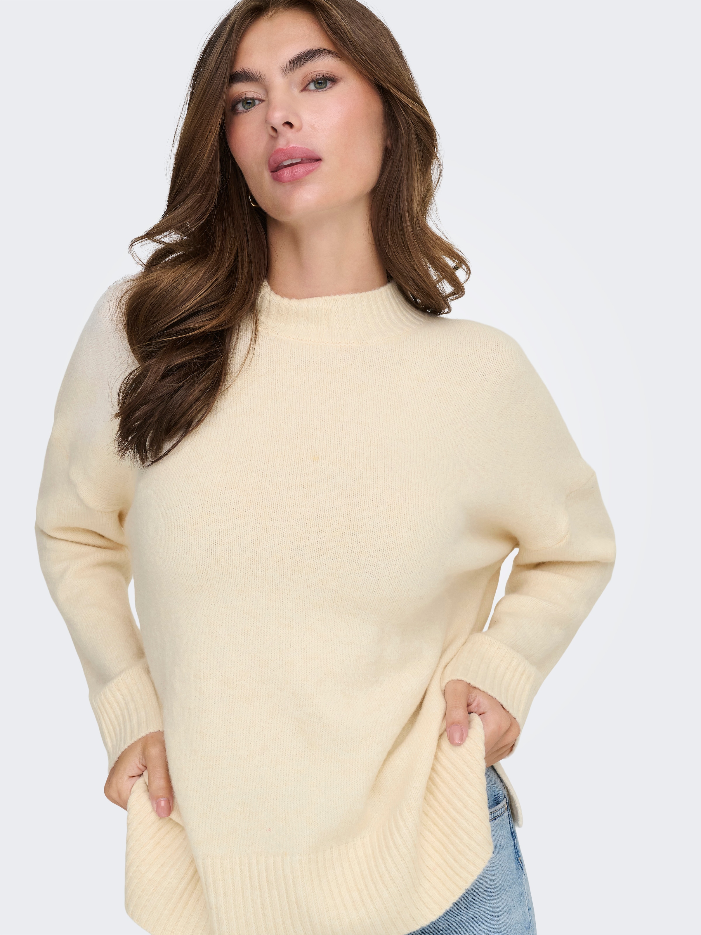 ONLY Strickpullover »ONLHAZEL LS HIGHNECK OVERS PULL KNT NOOS«
