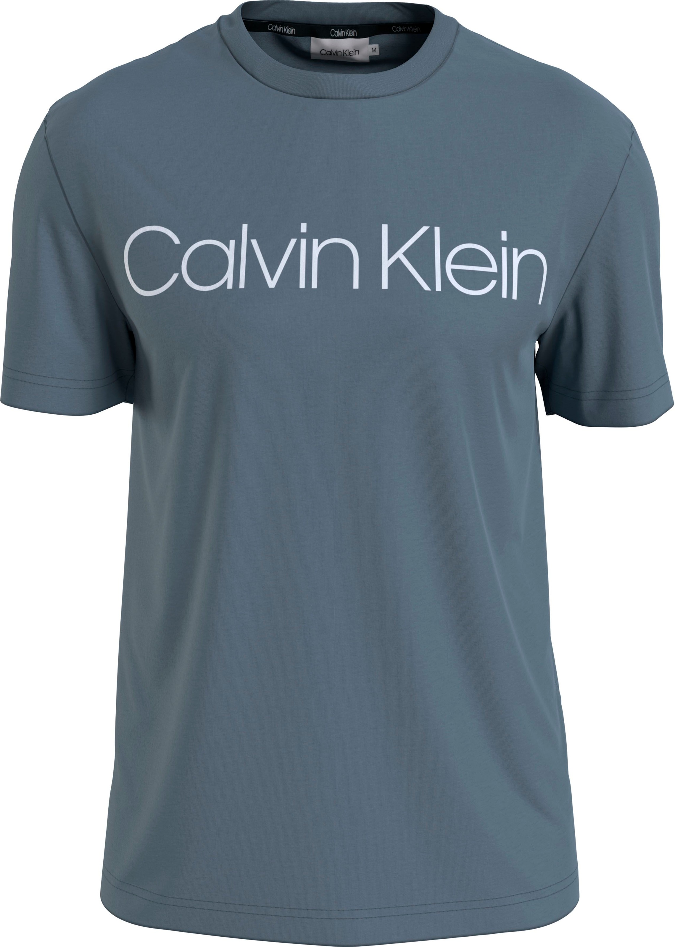 calvin klein -  T-Shirt "COTTON FRONT LOGO T-SHIRT", aus reiner Bio-Baumwolle