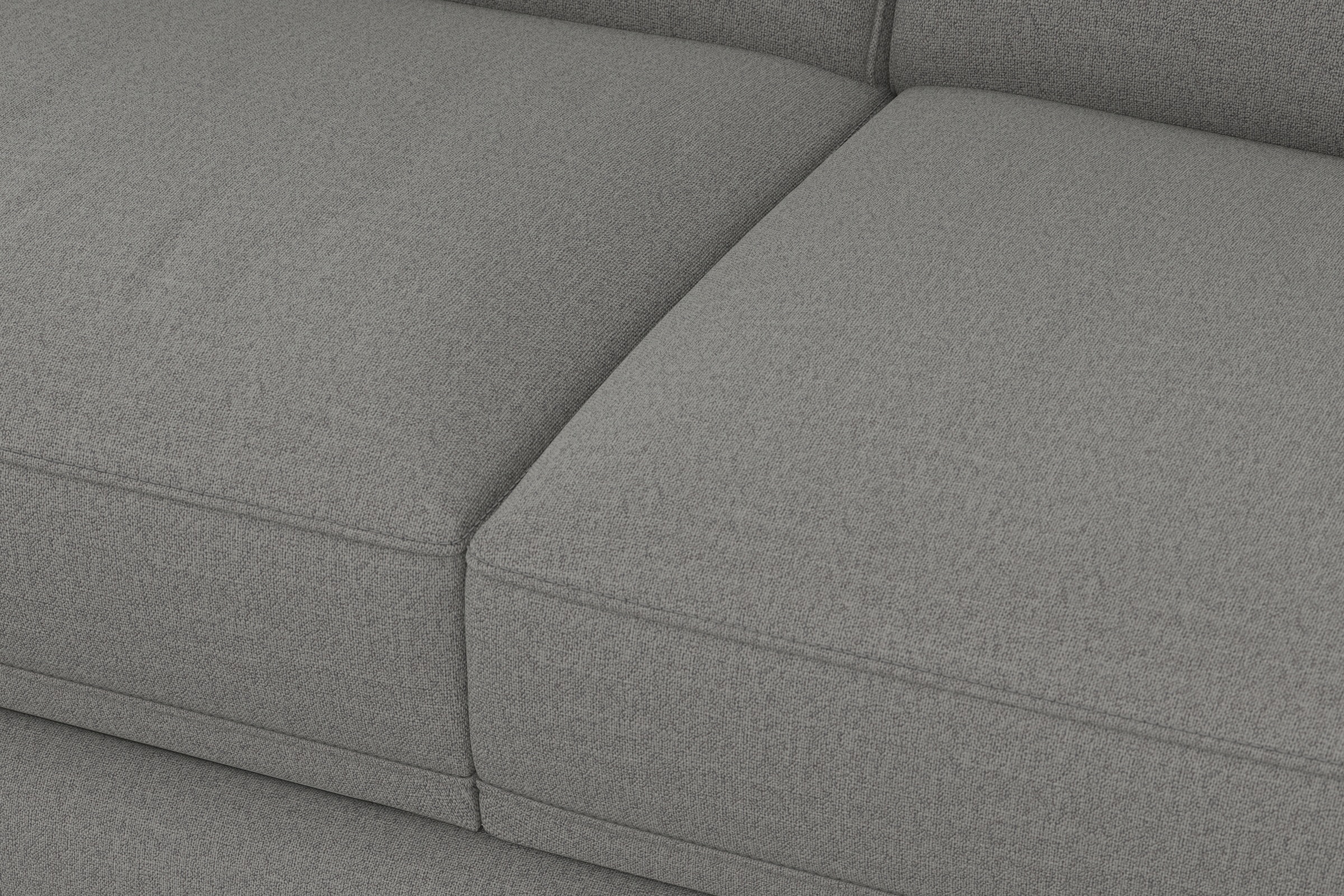 sit&more Ecksofa »Dundee L-Form«, mit Federkern und Massivholzfüßen, wahlweise mit Kopfteilverstellung