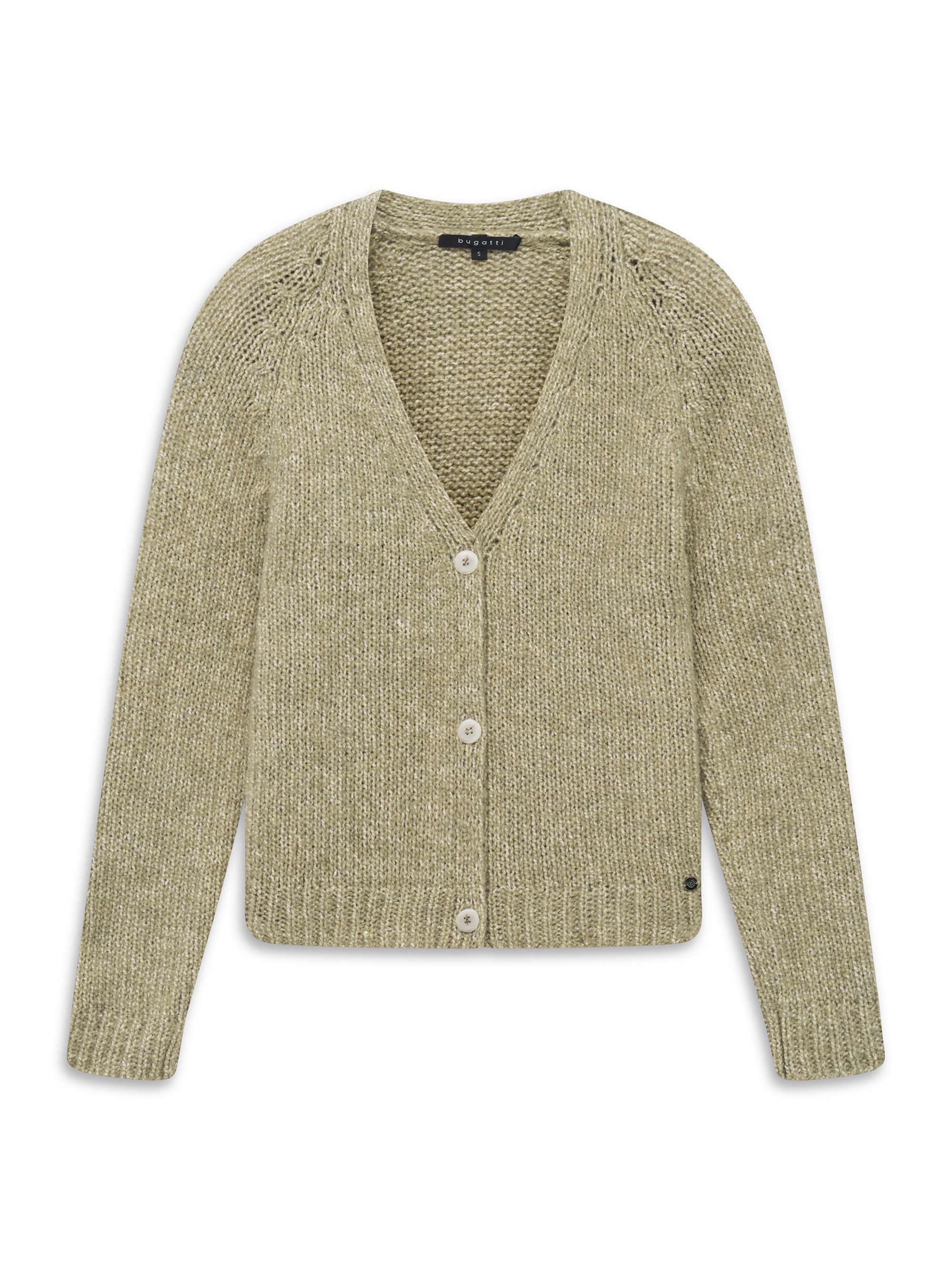 bugatti Cardigan »Regular Fit« Regular Fit Baumwollmix V-Ausschnitt