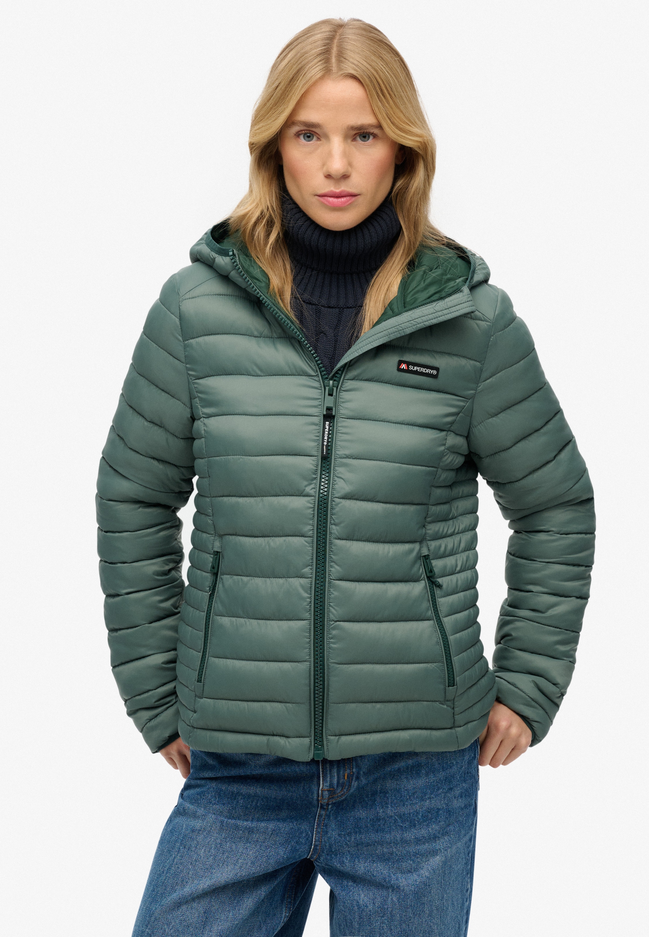 Superdry Steppjacke "HOODED FUJI LITE PADDED JACKET" mitKapuze günstig online kaufen