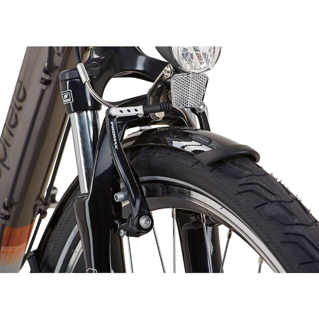 Prophete E-Bike »Geniesser pro inkl. Seitentasche«, 7 Gang, Shimano, Nexus,  Mittelmotor 250 W, (Set, mit Seitentasche) | BAUR
