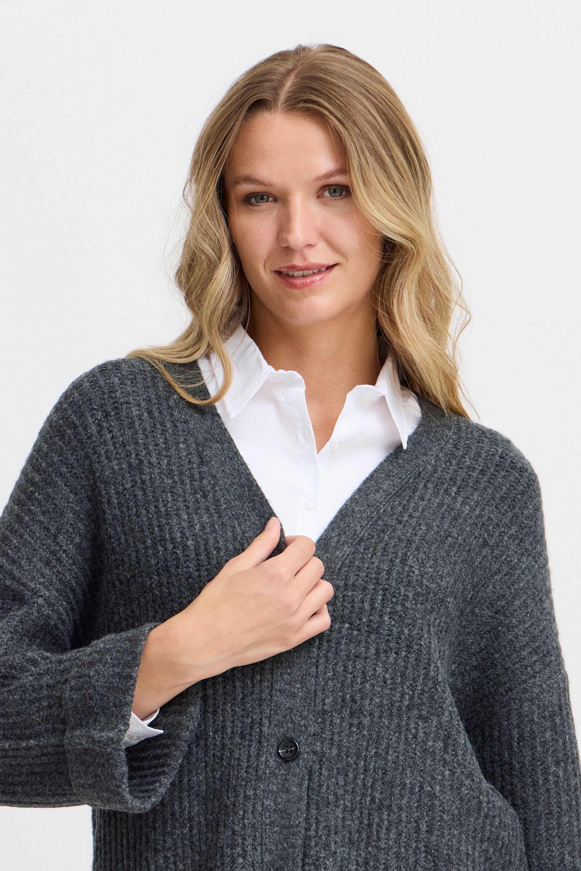 fransa Strickjacke »Strickjacke FRBEVERLY CAR 3«