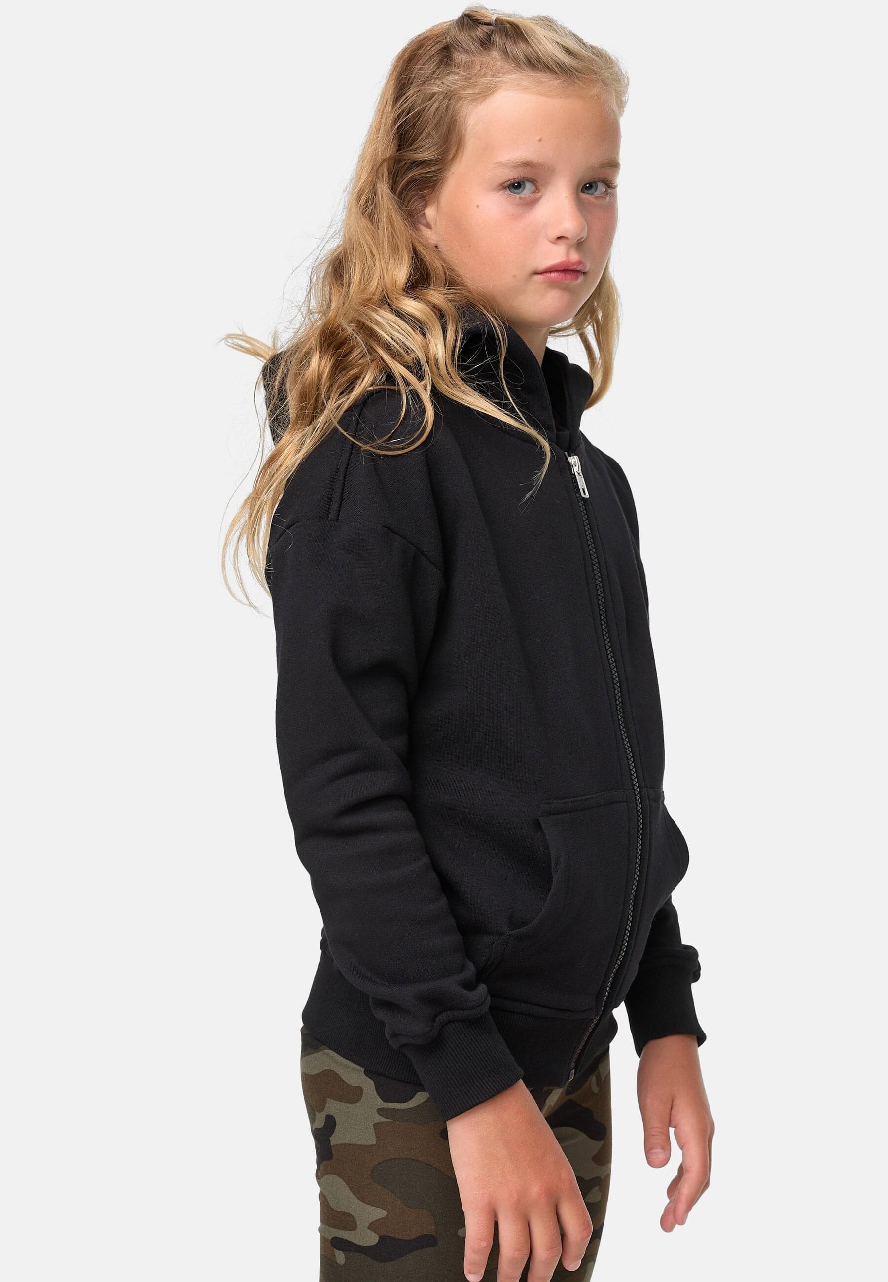 URBAN CLASSICS Kapuzensweatshirt »Urban Classics Damen Girls Organic Terry Zip Hoody«, (1 tlg.)
