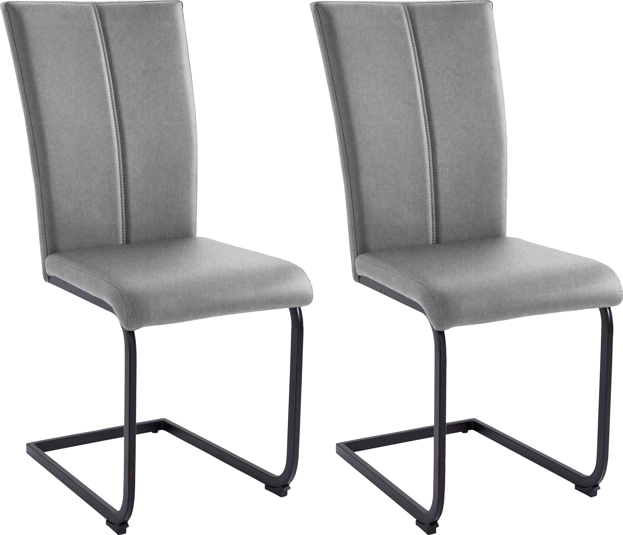 Home affaire Freischwinger "Nils" (Set) 2 Stk. Feinstruktur  Strukturstoff günstig online kaufen