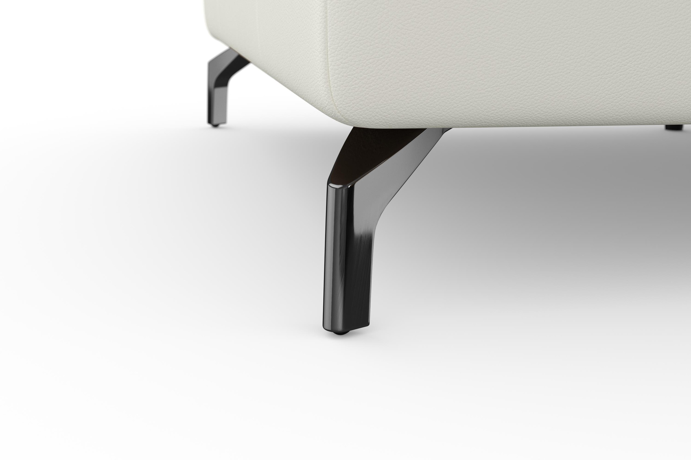 sit&more Ecksofa »Bendigo L-Form«, inklusive Sitztiefenverstellung, Bodenfreiheit 12 cm, in 2 Fußfarben