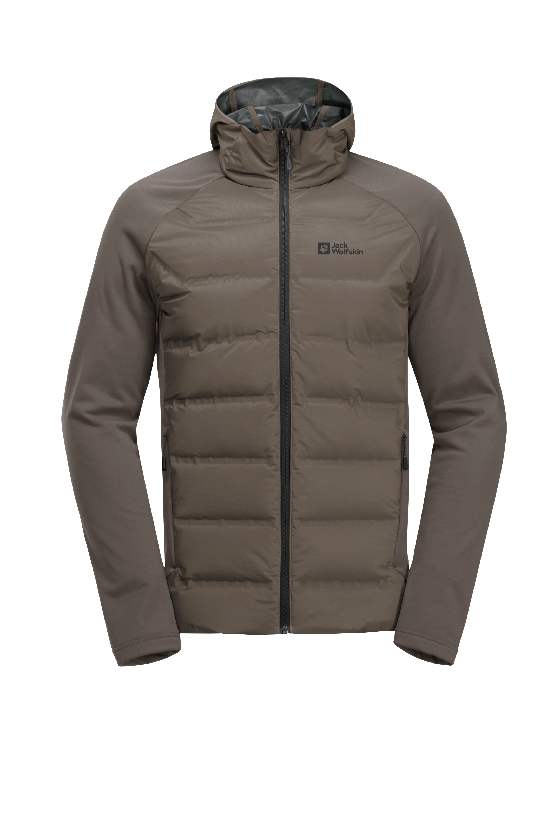 Jack Wolfskin DOWN Kapuze, für kaufen Trail jeden BAUR »TASMAN Hybrid-Kapuzenjacke M«, | ▷ HYBRID wärmende mit Fleecejacke