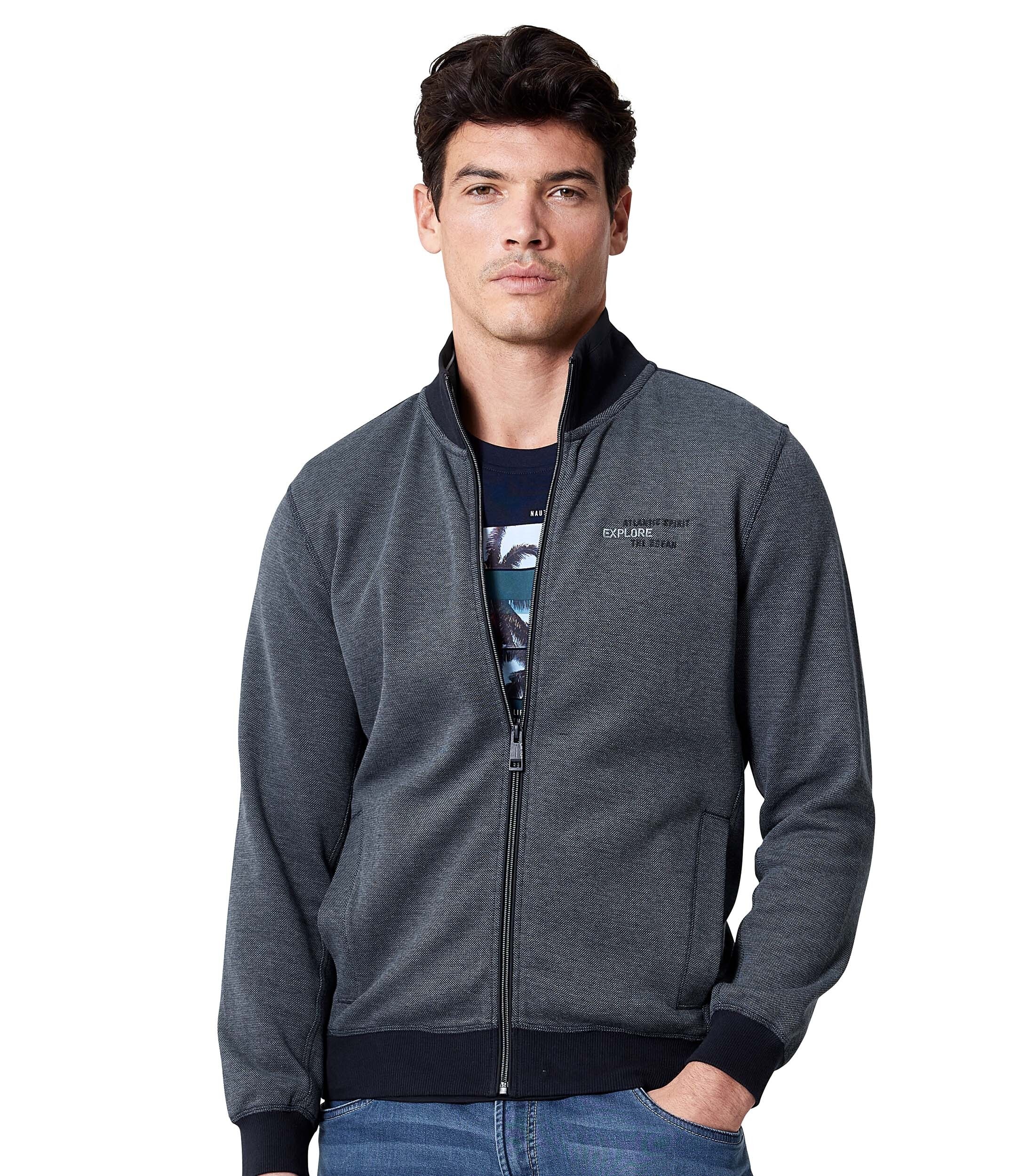 CASAMODA Sweatjacke "CASAMODA Sweatjacke uni" günstig online kaufen