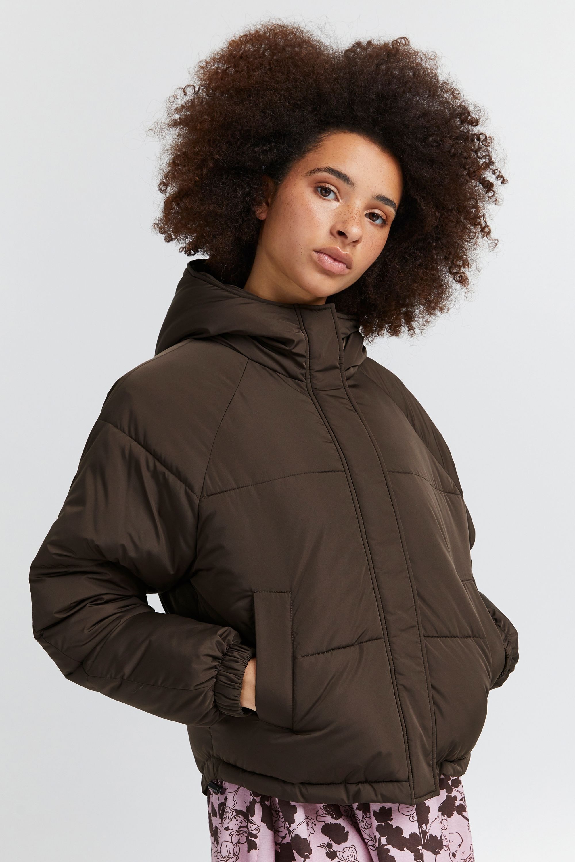 Ichi Steppjacke »Steppjacke IHHorizon«, mit Kapuze