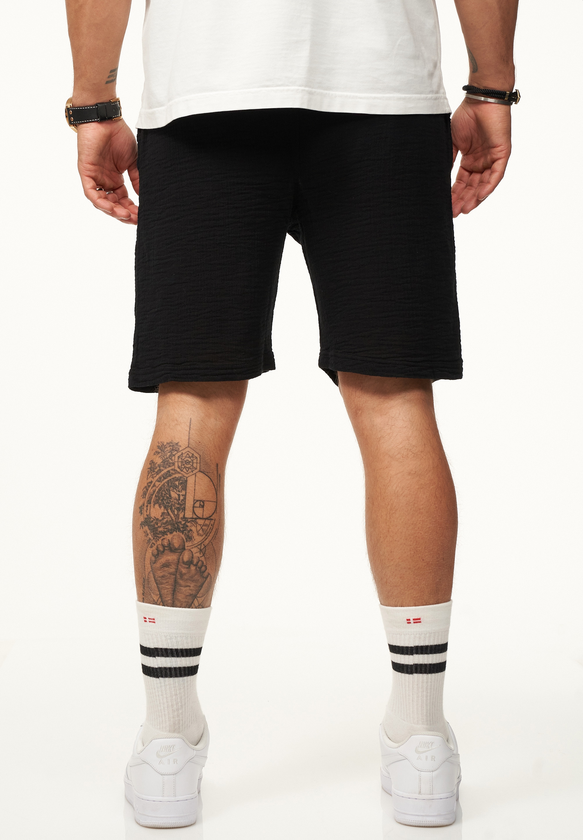 CARISMA Shorts »für Herren als luftig leichte Sommershorts im Crinkle-Look«  Kurze Hose Shorts Bermuda Sweatshorts im Regular-Fit