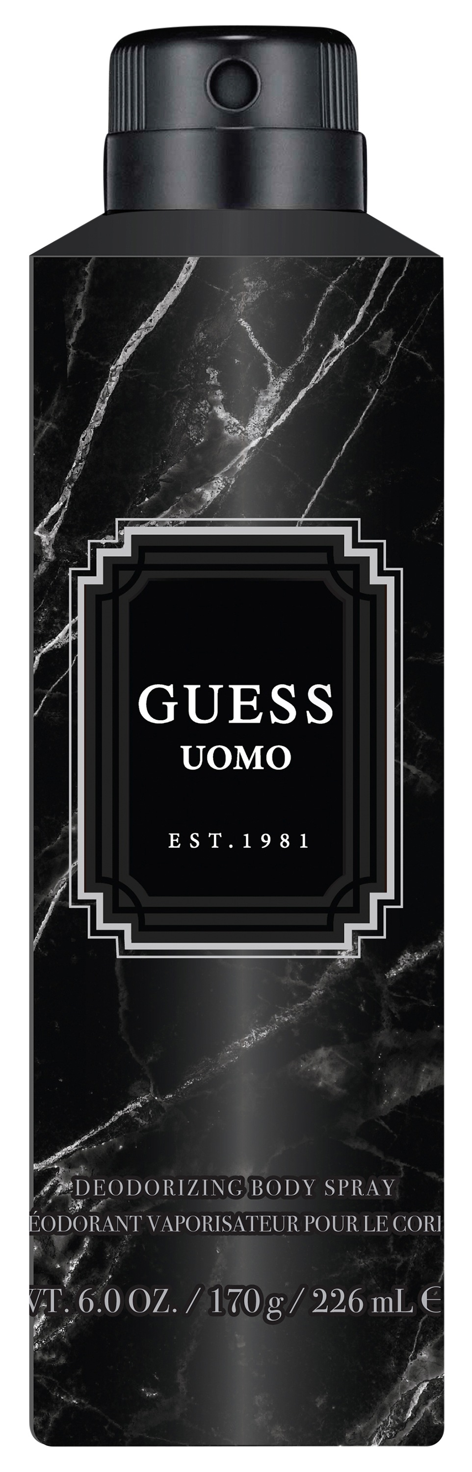 Guess Körperpflegemittel "UOMO DEO SPRAY" maskuliner Amber-Fougere-Duft, mit lebhaften Zitrusfrüchten