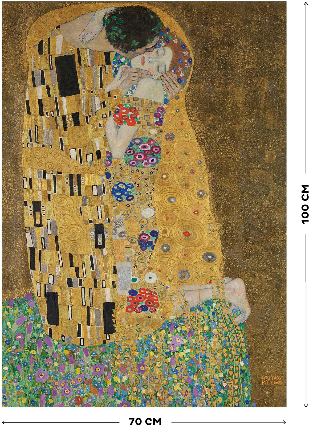 (1 bestellen Klimt)«, (Gustav Art St.) for BAUR »Kuss the home Leinwandbild |