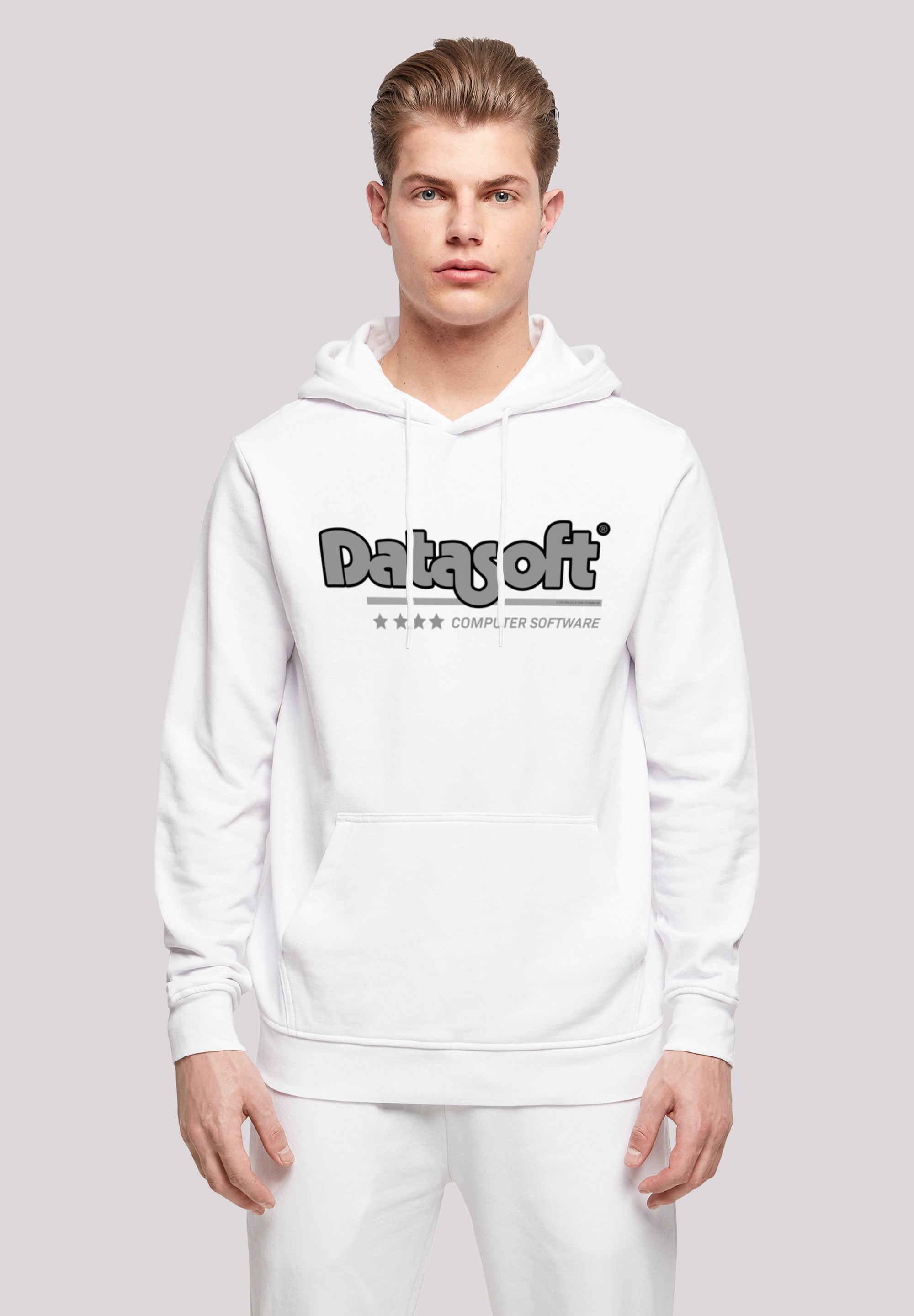 F4NT4STIC Kapuzenpullover »Retro Gaming Datasoft Logo schwarz«, Print