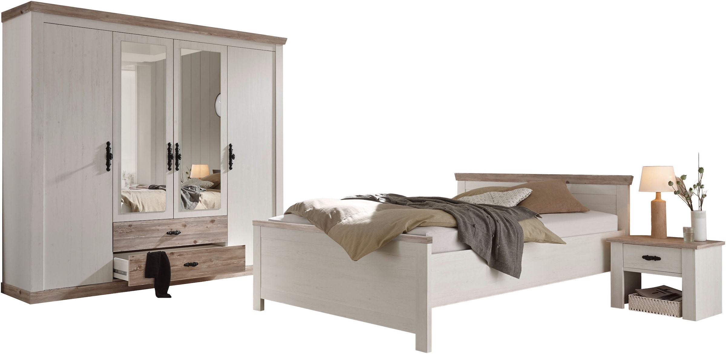 Home affaire Schlafzimmer-Set "Florenz" in 3 verschiedenen Ausführungen