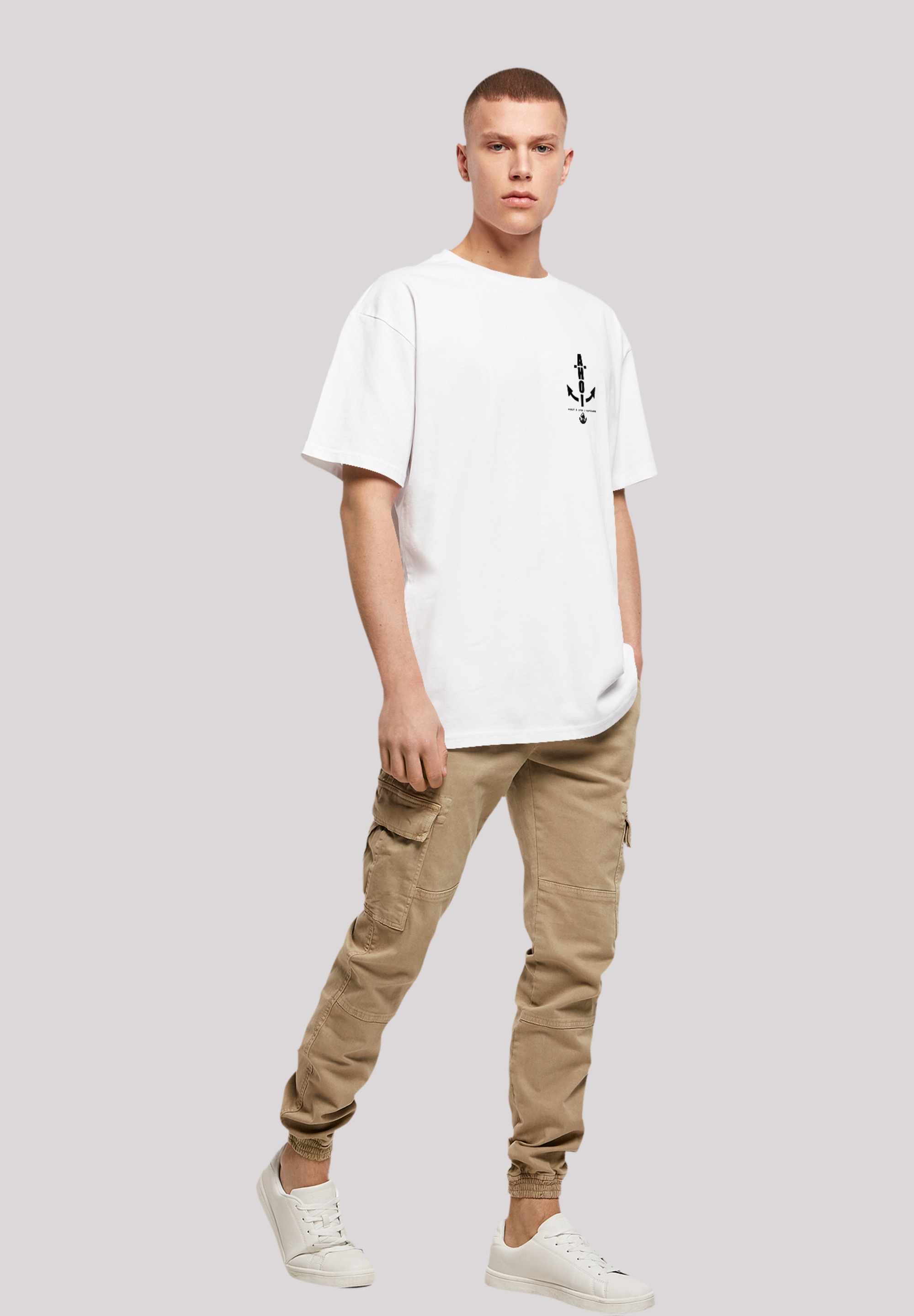 F4NT4STIC T-Shirt »Ahoi Anker Knut & Jan Hamburg«, Print