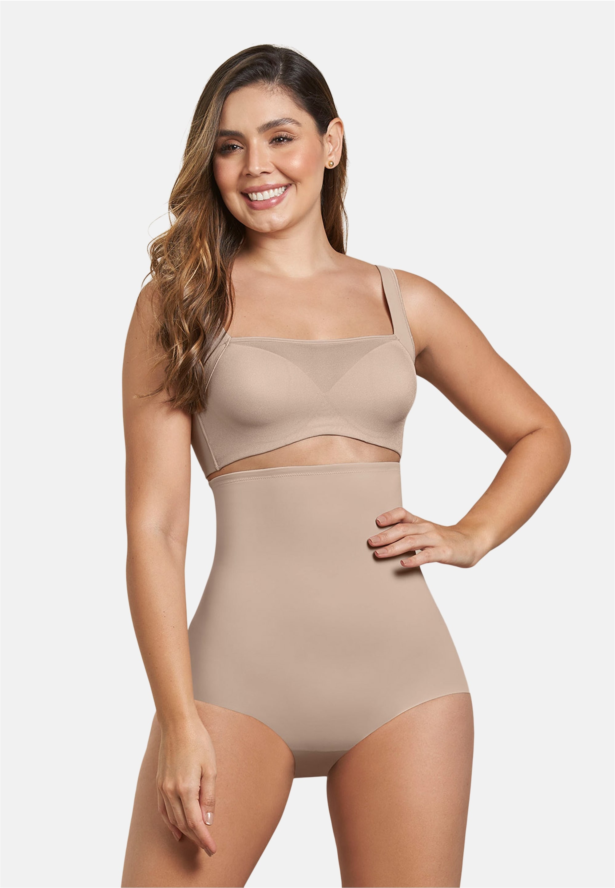LEONISA Miederhose, mit integriertem Anti-Rutschband