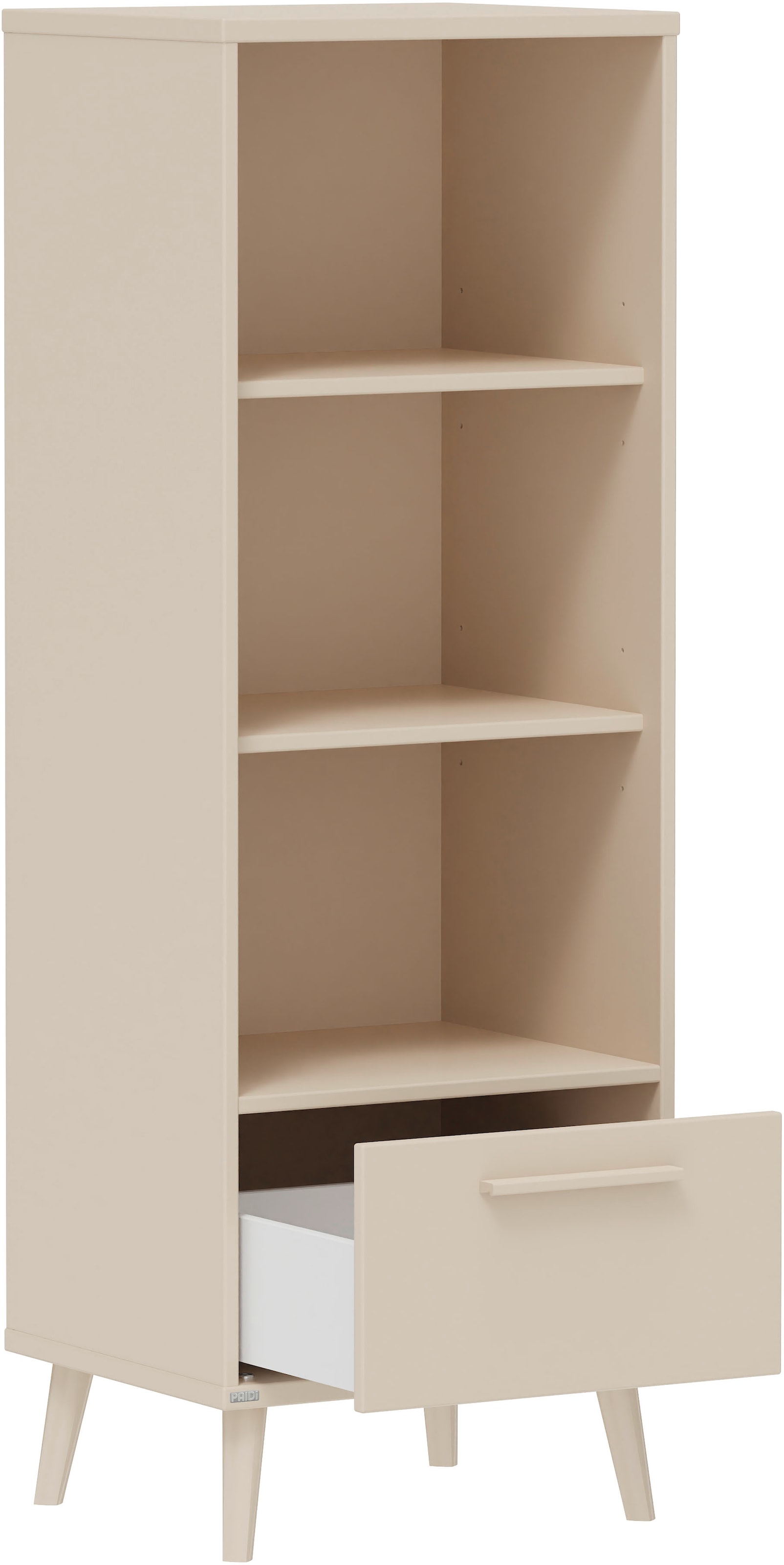PAIDI Standregal »EEFJE mit Schublade, offenen Fächern, verschiedene Ausführungen« B/H/T ca. 48-95/139/41cm,  Soft-Close, stabiles und langlebiges Regal, geprüfte Qualität