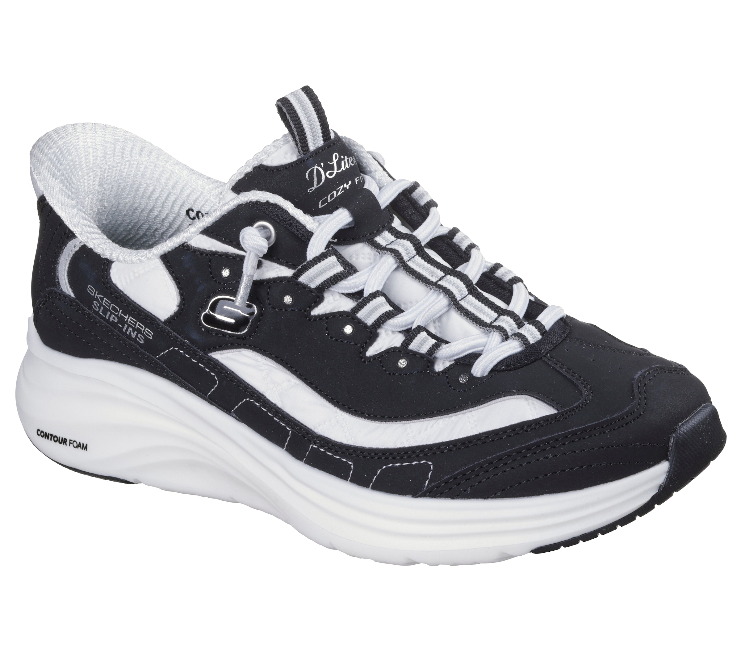 Skechers Slip-On Sneaker »CONTOUR FOAM-SWEET NOSTALGIA«  Schlupfschuh, Slipper mit Slip-Ins Funktion