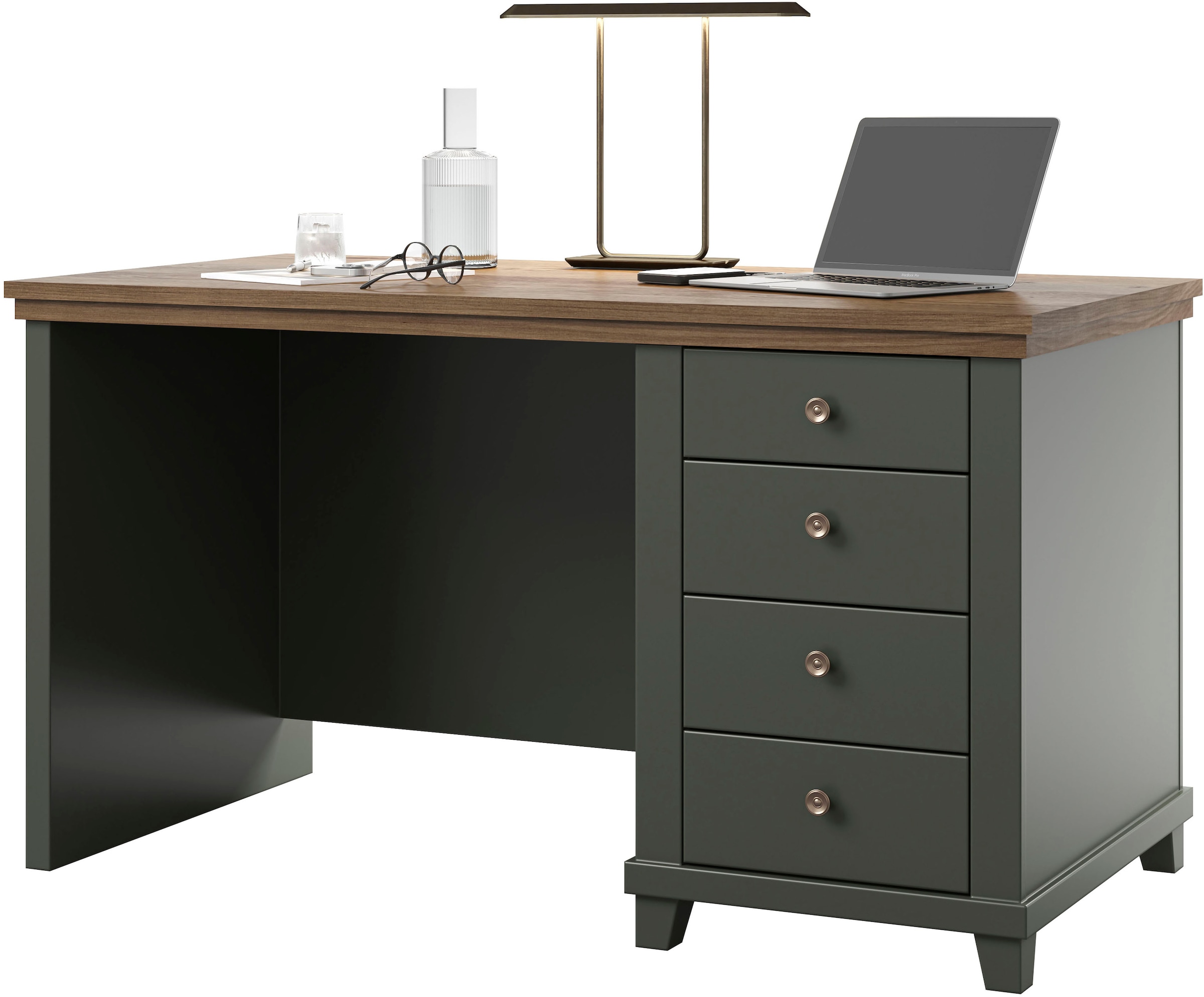 Helvetia Schreibtisch »Evora Schreibtisch« Schreibtisch in moderner Landhaus Stil