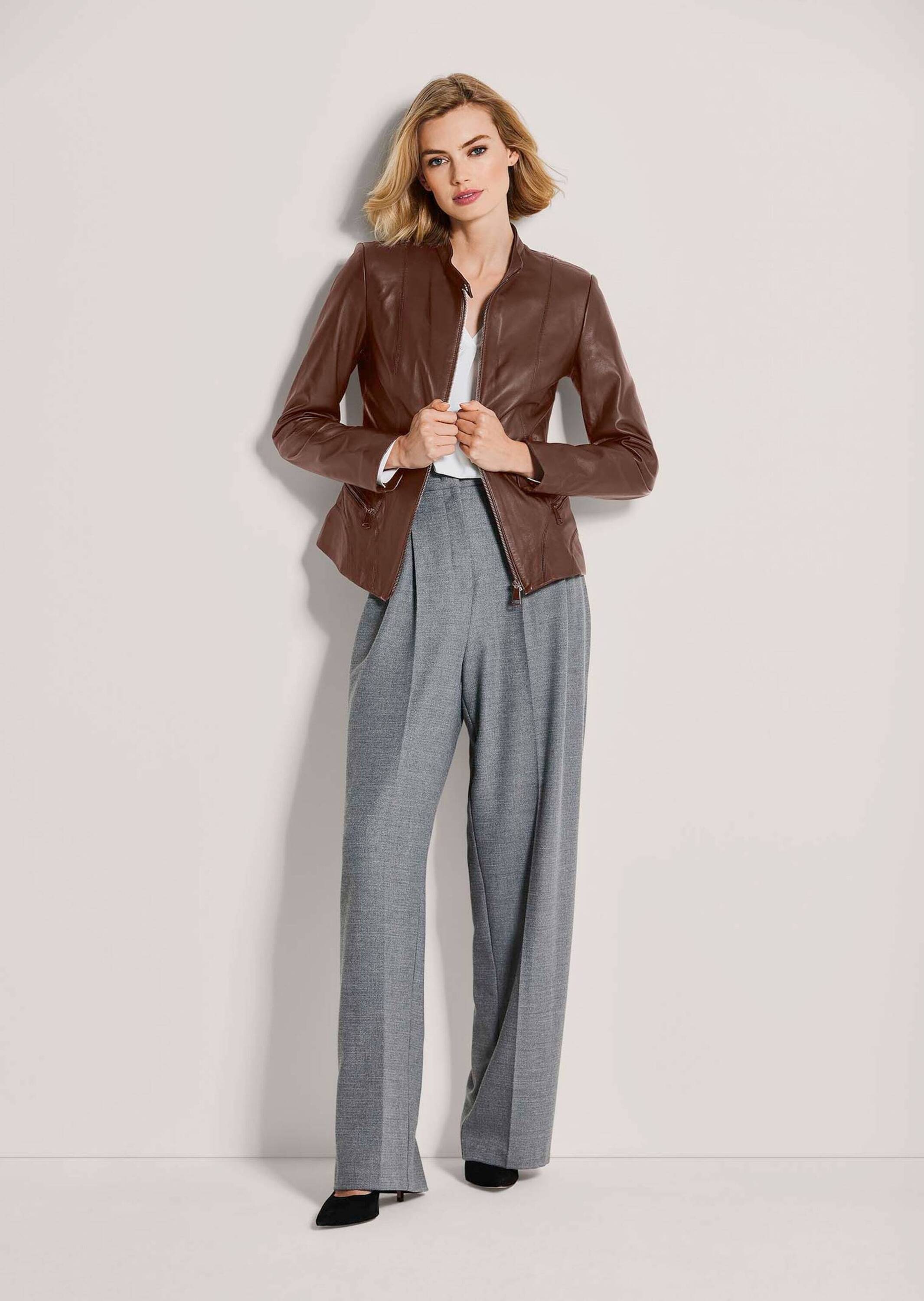 MADELEINE Lederjacke "Lederjacke Kurzjacke aus Leder mit Taschen" günstig online kaufen