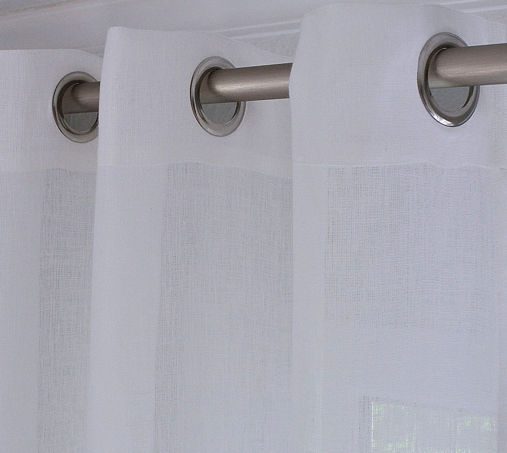 Thumbnail - Kutti Vorhang "Metis Leinen" Ösen 1 Stk. tlg. blickdicht, natürliche Leinen-Gardine, einfarbig, pflegeleicht, Basic