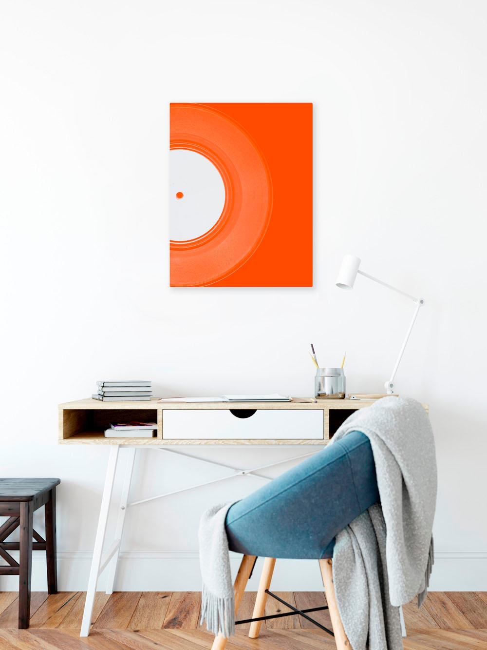 Komar Leinwandbild "White Vinyl - Größe 30 x 40 cm" Natur 1 Stk. tlg. Keilr günstig online kaufen
