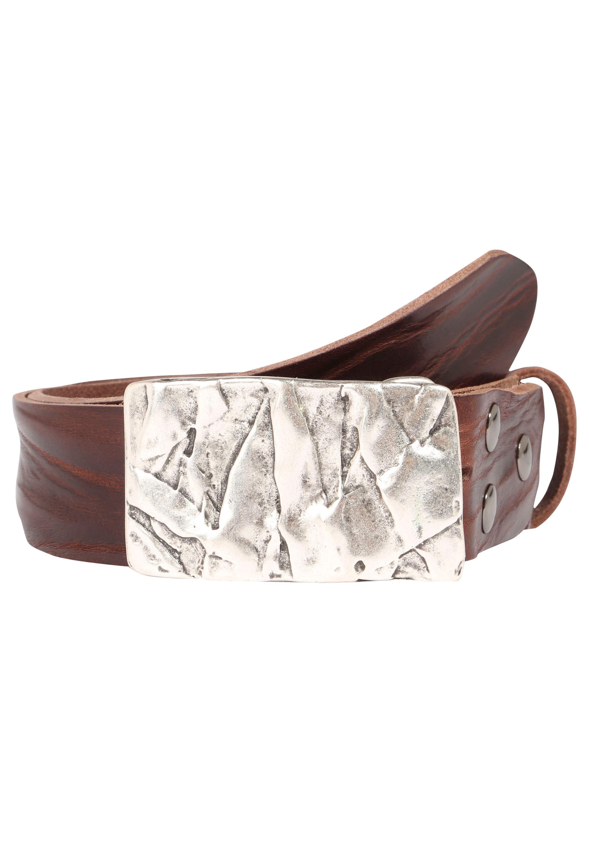 Rettungsring Gürtel Ledergürtel mit austauschbarer Schließe "Felswand Silbe günstig online kaufen