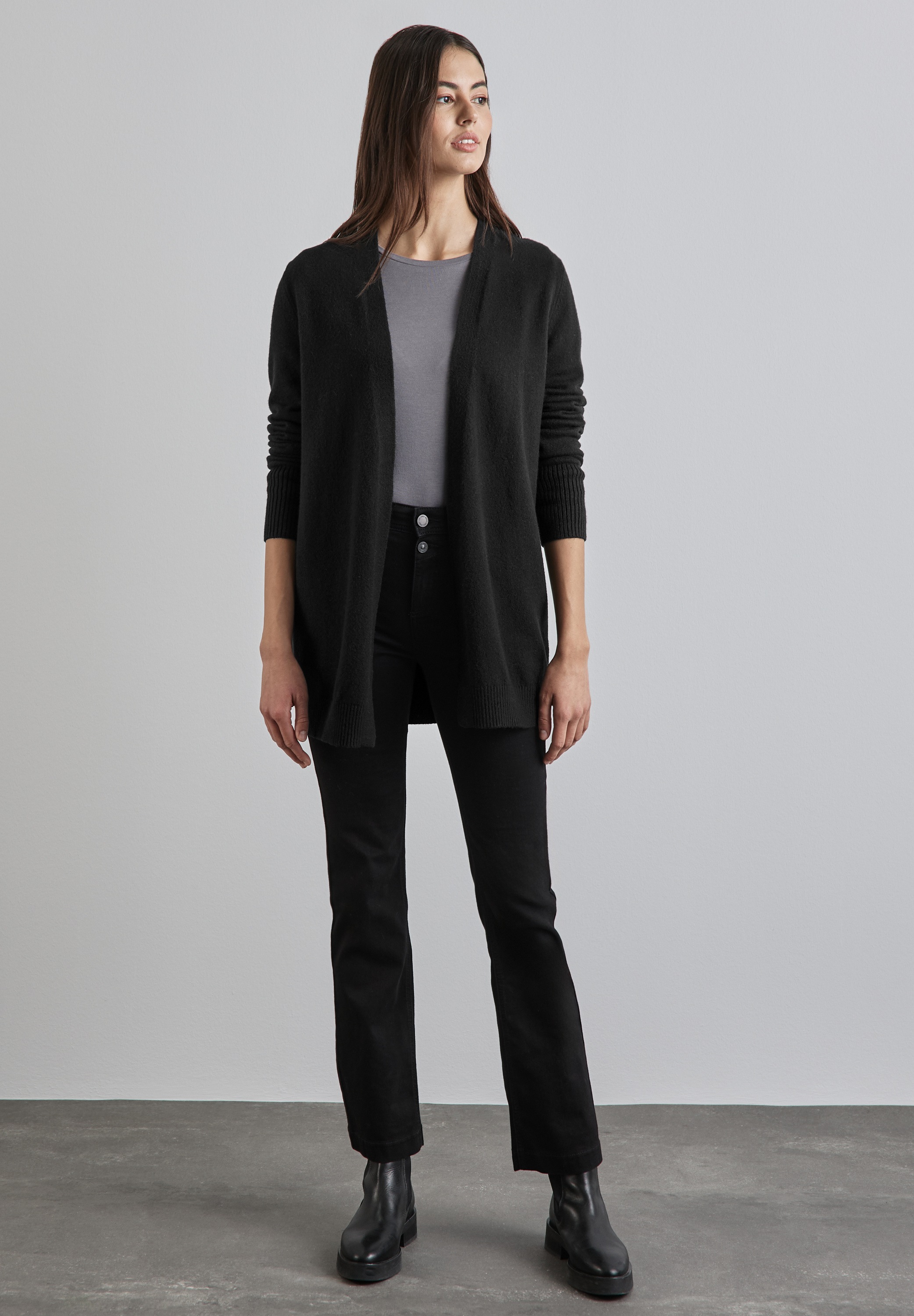 STREET ONE Cardigan, im soften Baumwoll-Mix